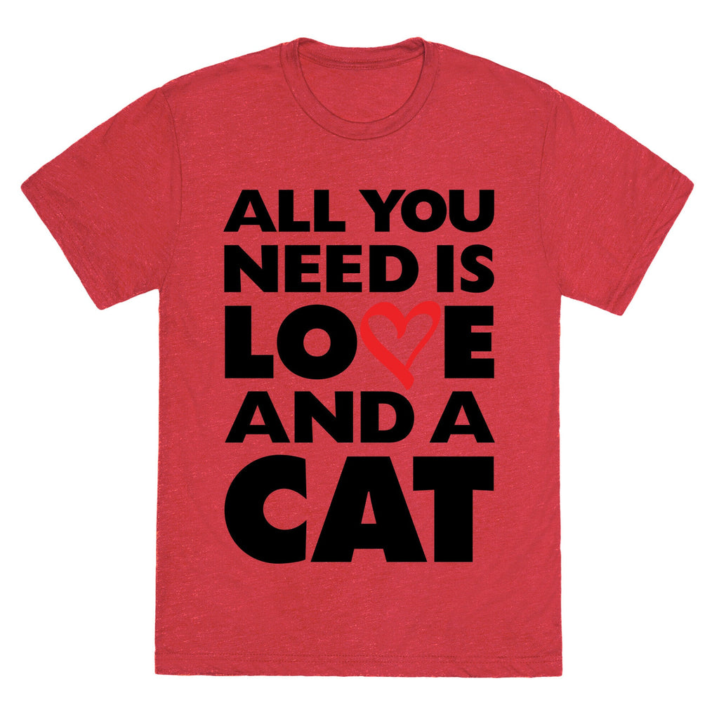 All You Need Is Love And A Cat Unisex Triblend Tee Hoodie, Sweatshirt | CoreVibeTees.com (Image 4)