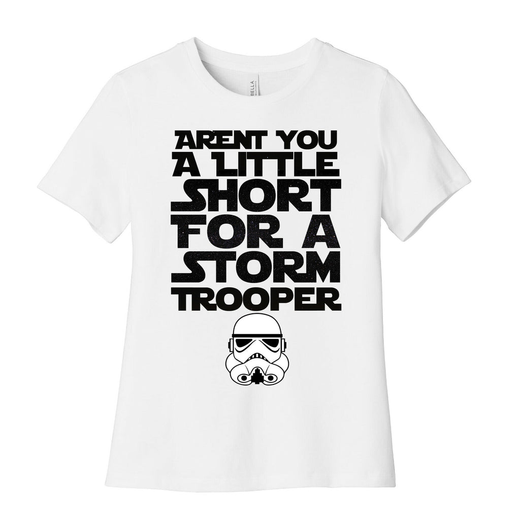Aren't You a Little Short for a Stormtrooper Women's Cotton Tee Hoodie, Sweatshirt | CoreVibeTees.com (Image 1)