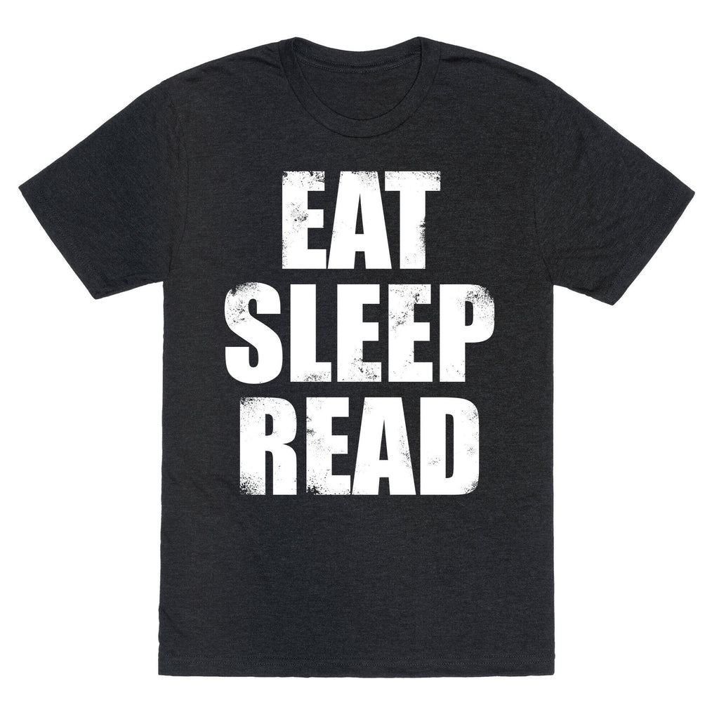 Eat Sleep Read (White Ink) Unisex Triblend Tee Hoodie, Sweatshirt | CoreVibeTees.com (Image 1)
