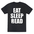 Eat Sleep Read (White Ink) Unisex Triblend Tee Hoodie, Sweatshirt | CoreVibeTees.com (Image 1)