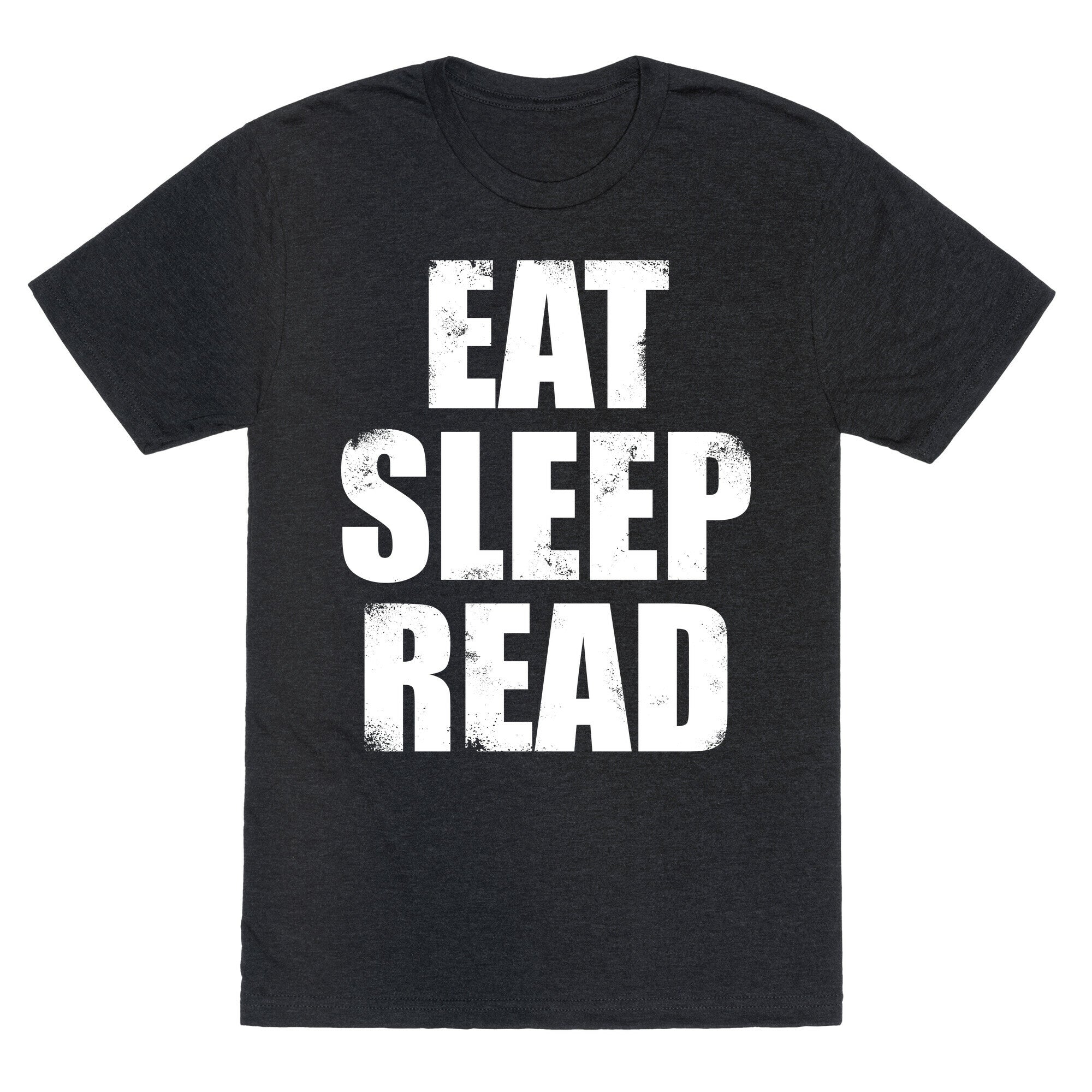 Eat Sleep Read (White Ink) Unisex Triblend Tee Hoodie, Sweatshirt | CoreVibeTees.com (Image 1)