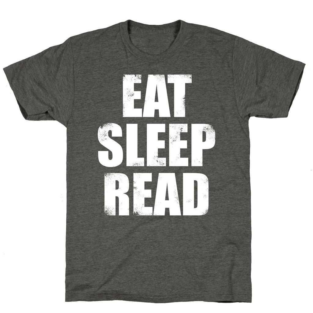 Eat Sleep Read (White Ink) Unisex Triblend Tee Hoodie, Sweatshirt | CoreVibeTees.com (Image 3)