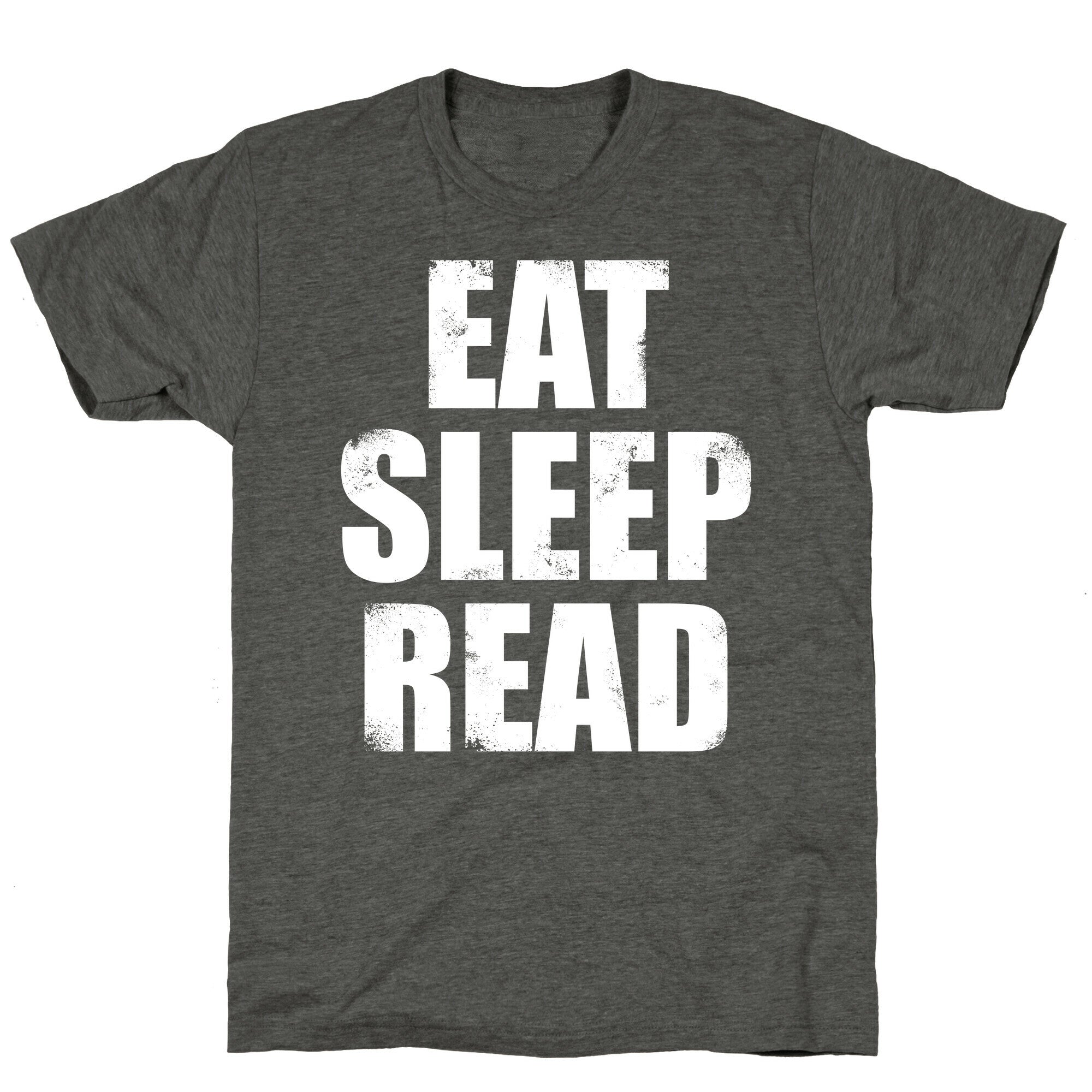 Eat Sleep Read (White Ink) Unisex Triblend Tee Hoodie, Sweatshirt | CoreVibeTees.com (Image 3)