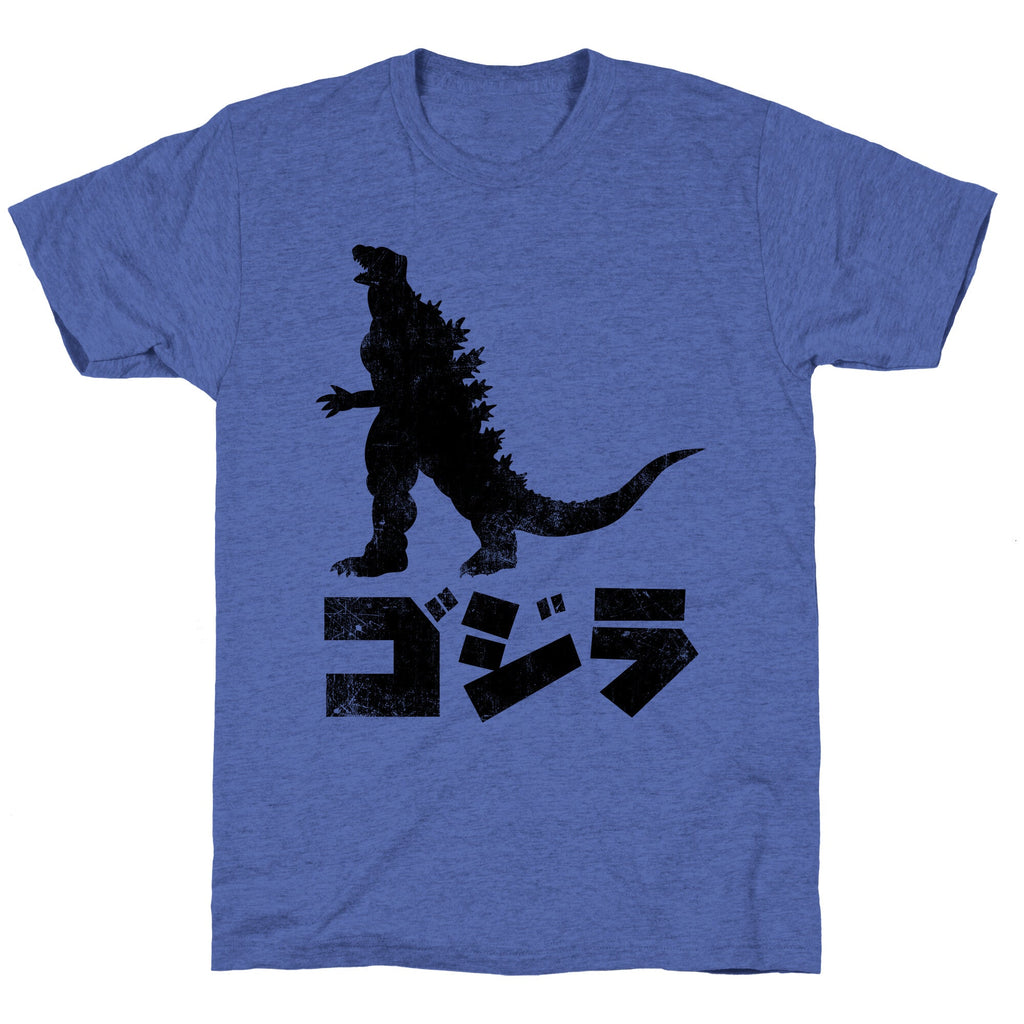 Godzilla (Vintage) Unisex Triblend Tee Hoodie, Sweatshirt | CoreVibeTees.com (Image 4)