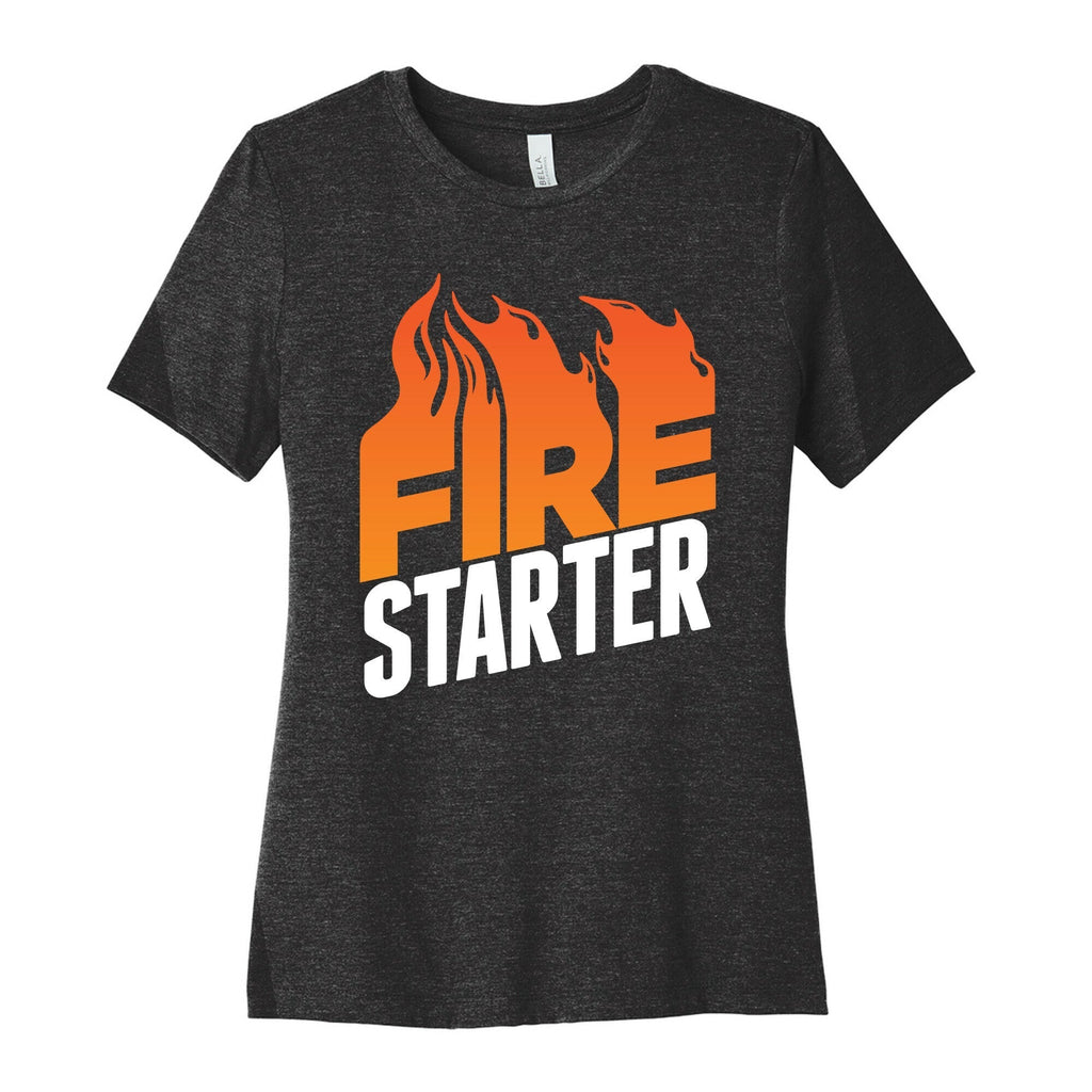 Fire Starter Women's Cotton Tee Hoodie, Sweatshirt | CoreVibeTees.com (Image 1)