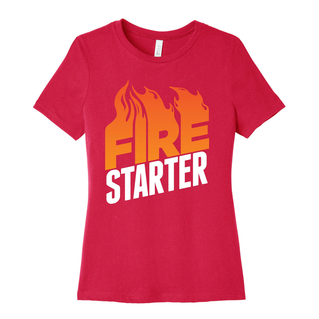 Fire Starter Women's Cotton Tee Hoodie, Sweatshirt | CoreVibeTees.com (Image 2)