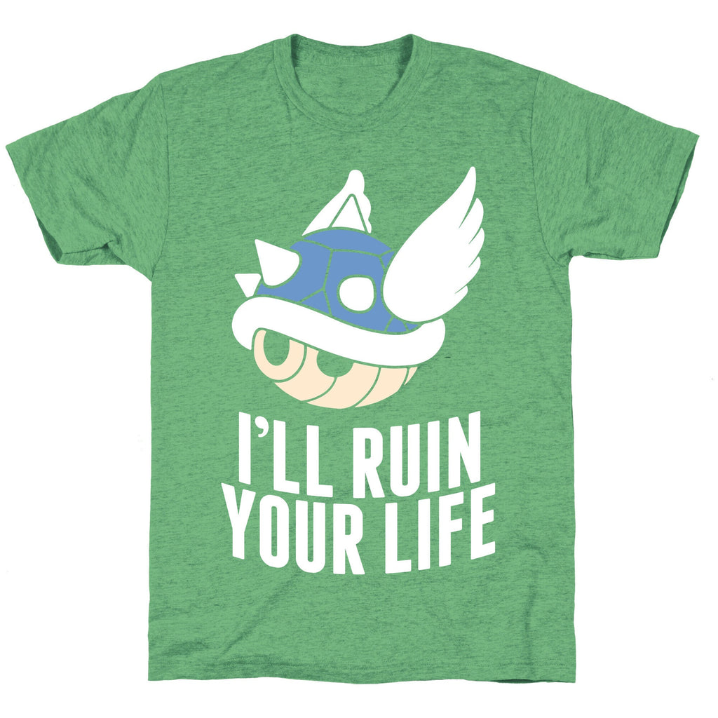Blue Shell Will Ruin Your Life Unisex Triblend Tee Hoodie, Sweatshirt | CoreVibeTees.com (Image 2)