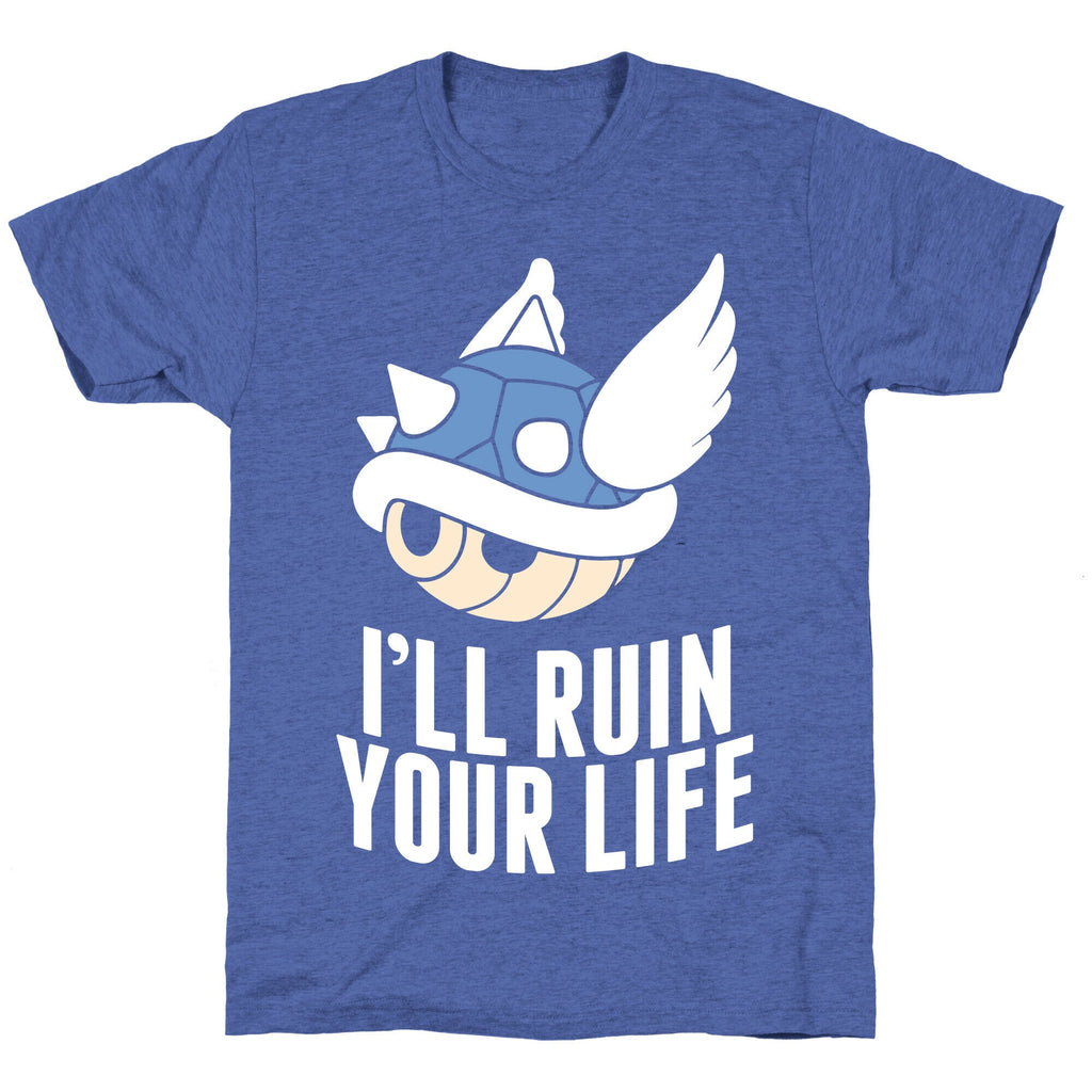 Blue Shell Will Ruin Your Life Unisex Triblend Tee Hoodie, Sweatshirt | CoreVibeTees.com (Image 5)