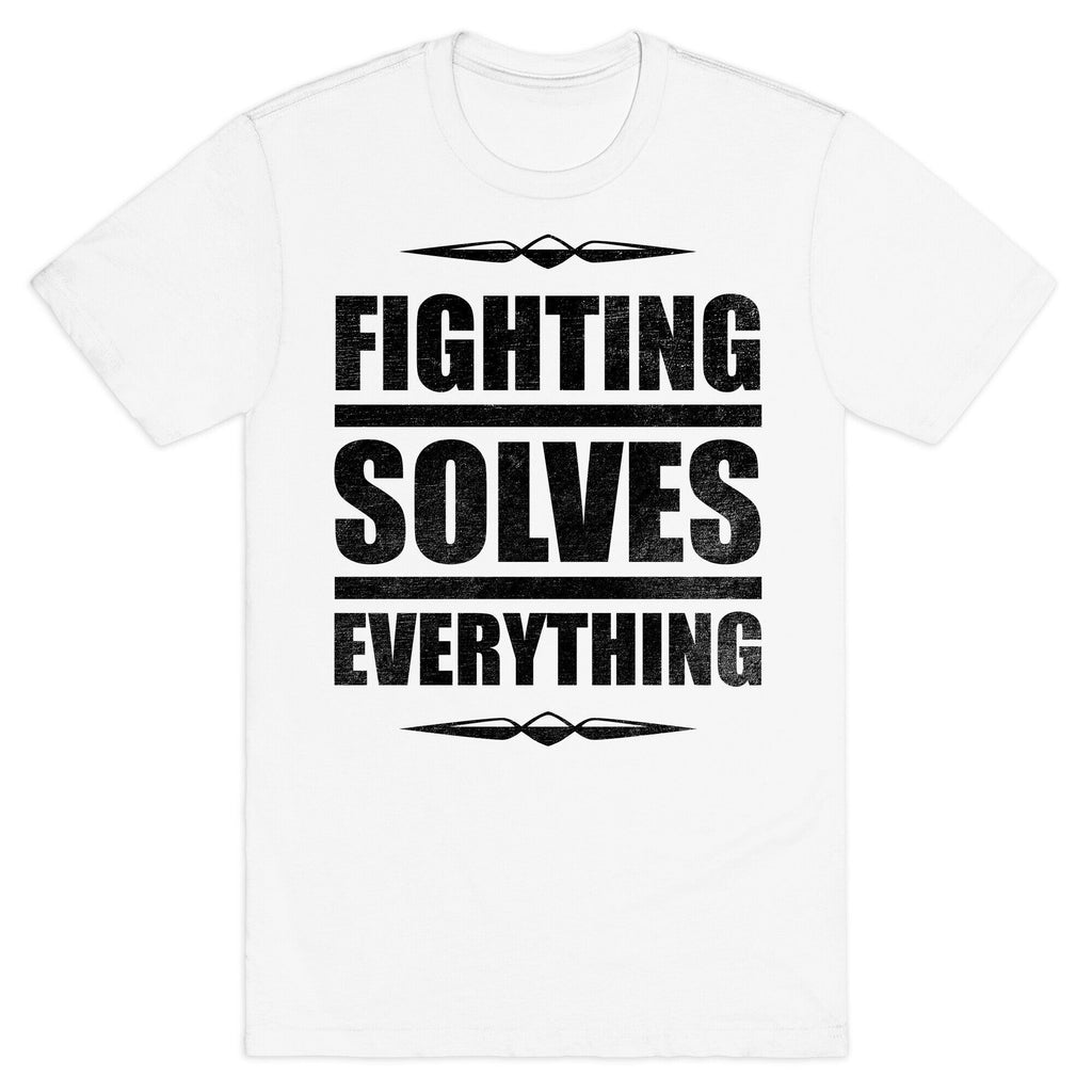 Fighting Solves Everything T-Shirt Hoodie, Sweatshirt | CoreVibeTees.com (Image 2)