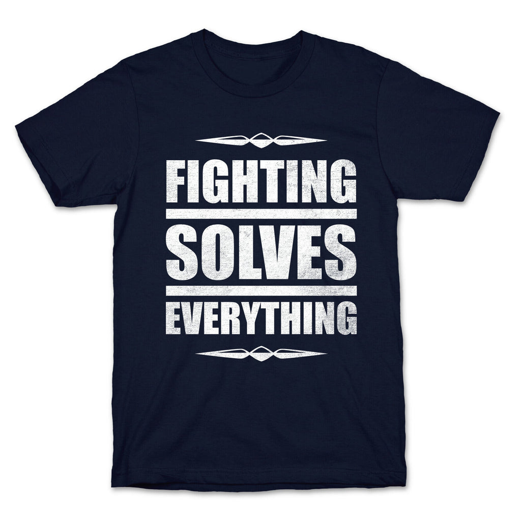 Fighting Solves Everything (White Ink) T-Shirt Hoodie, Sweatshirt | CoreVibeTees.com (Image 4)