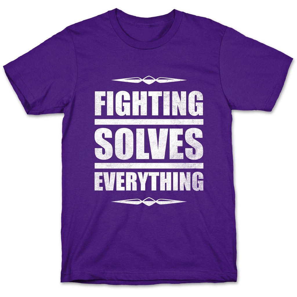 Fighting Solves Everything (White Ink) T-Shirt Hoodie, Sweatshirt | CoreVibeTees.com (Image 5)