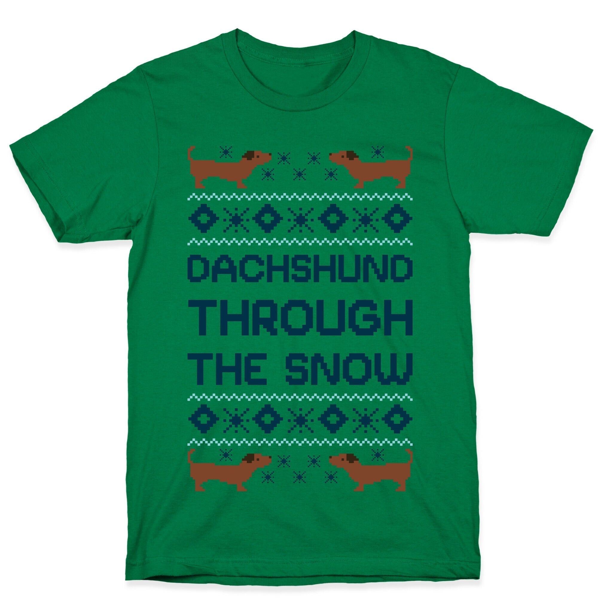 Dachshund Through The Snow T-Shirt Hoodie, Sweatshirt | CoreVibeTees.com (Image 4)