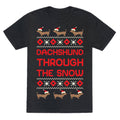 Dachshund Through The Snow Unisex Triblend Tee Style001 Hoodie, Sweatshirt | CoreVibeTees.com (Image 1)