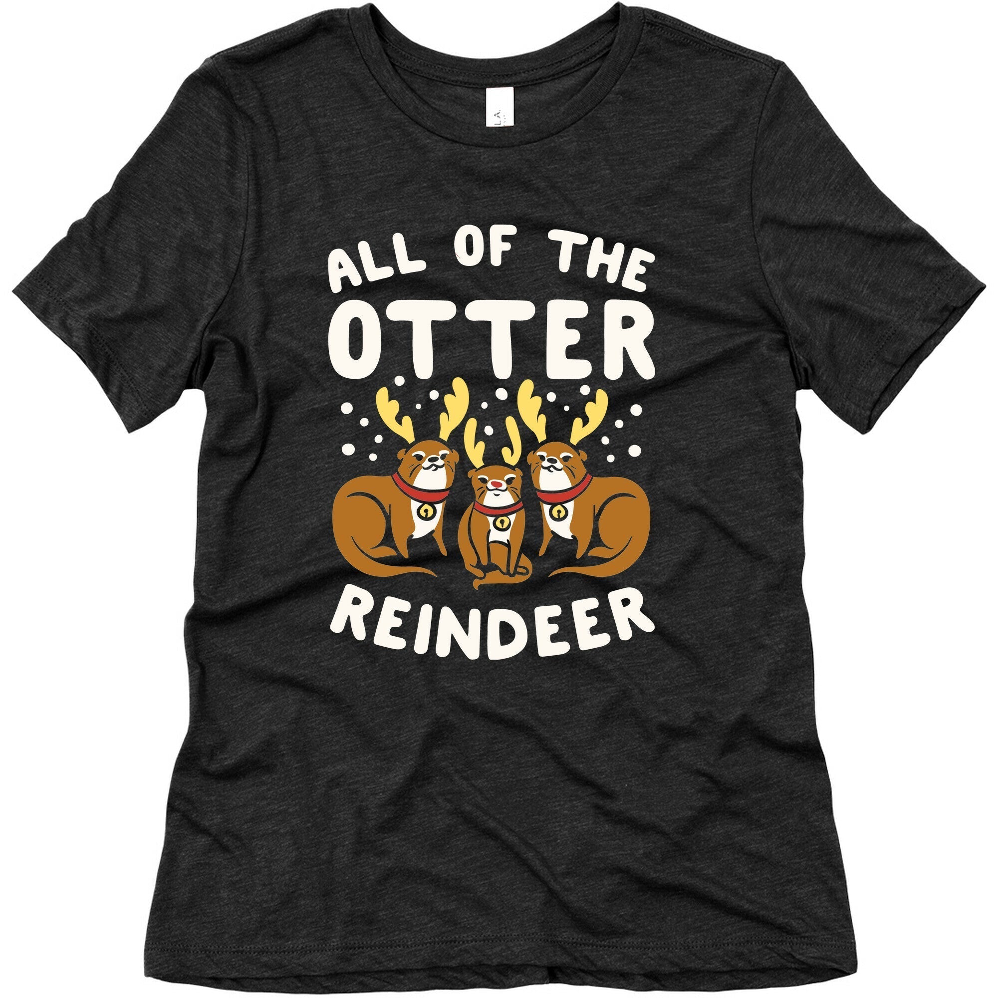 All of The Otter Reindeer Women's Triblend Tee Hoodie, Sweatshirt | CoreVibeTees.com (Image 1)