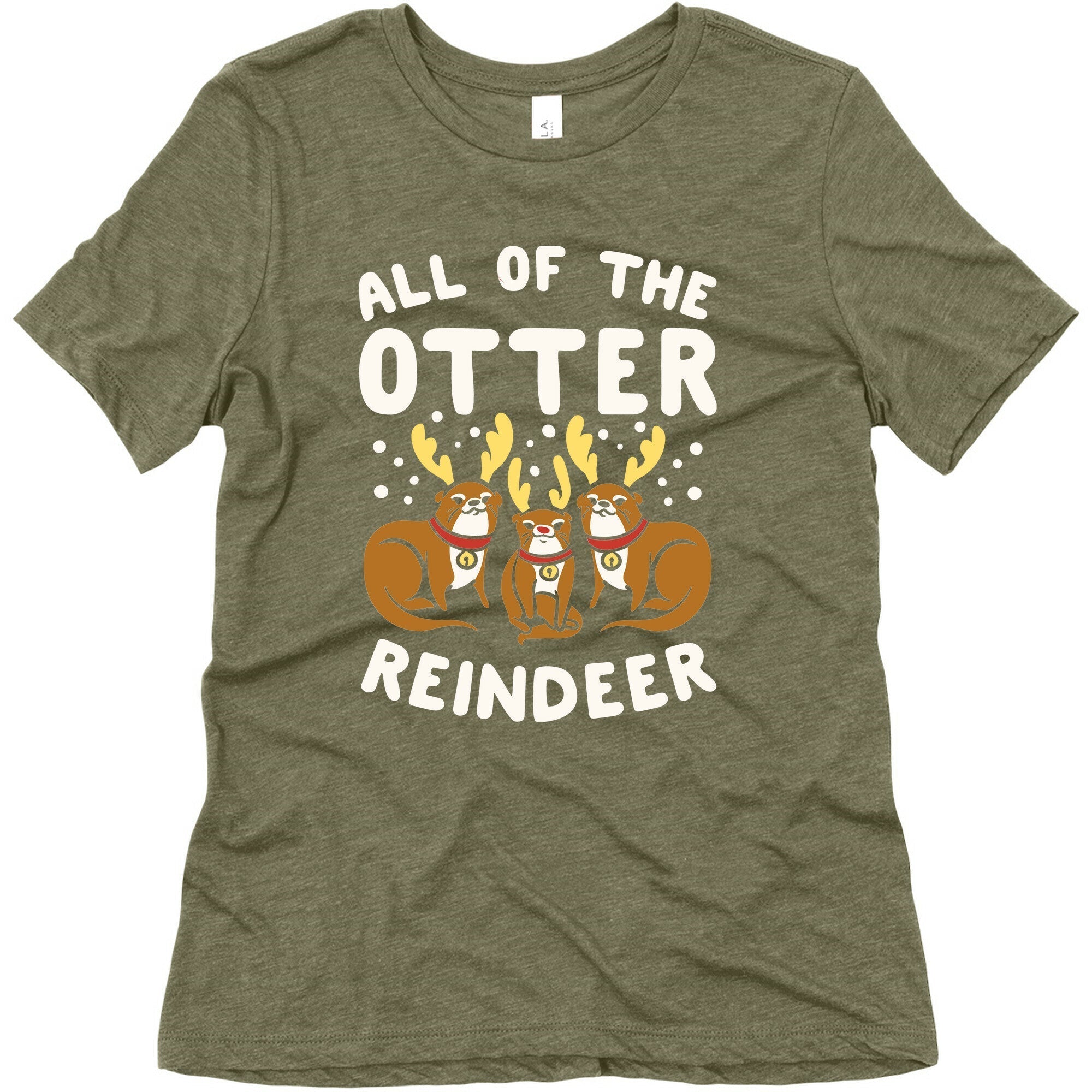 All of The Otter Reindeer Women's Triblend Tee Hoodie, Sweatshirt | CoreVibeTees.com (Image 5)