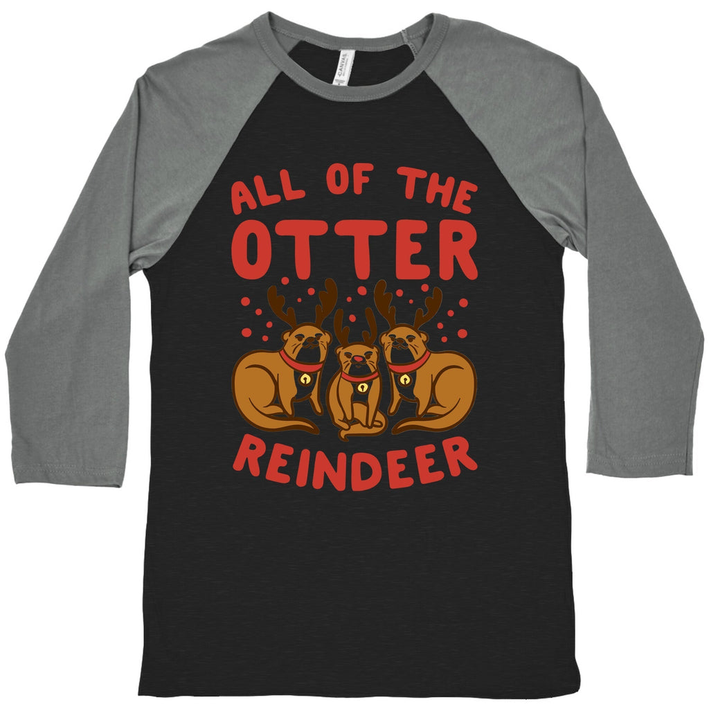 All of The Otter Reindeer Baseball Tee Hoodie, Sweatshirt | CoreVibeTees.com (Image 3)