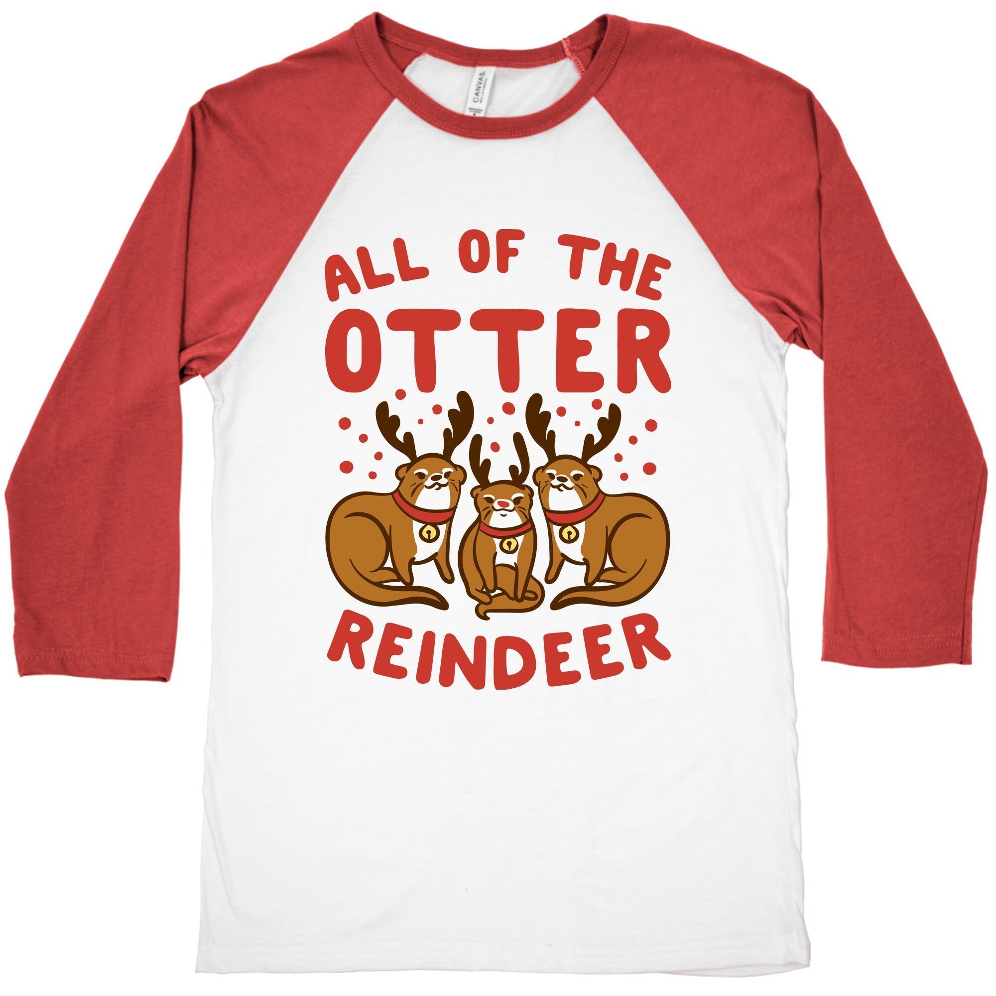 All of The Otter Reindeer Baseball Tee Hoodie, Sweatshirt | CoreVibeTees.com (Image 2)