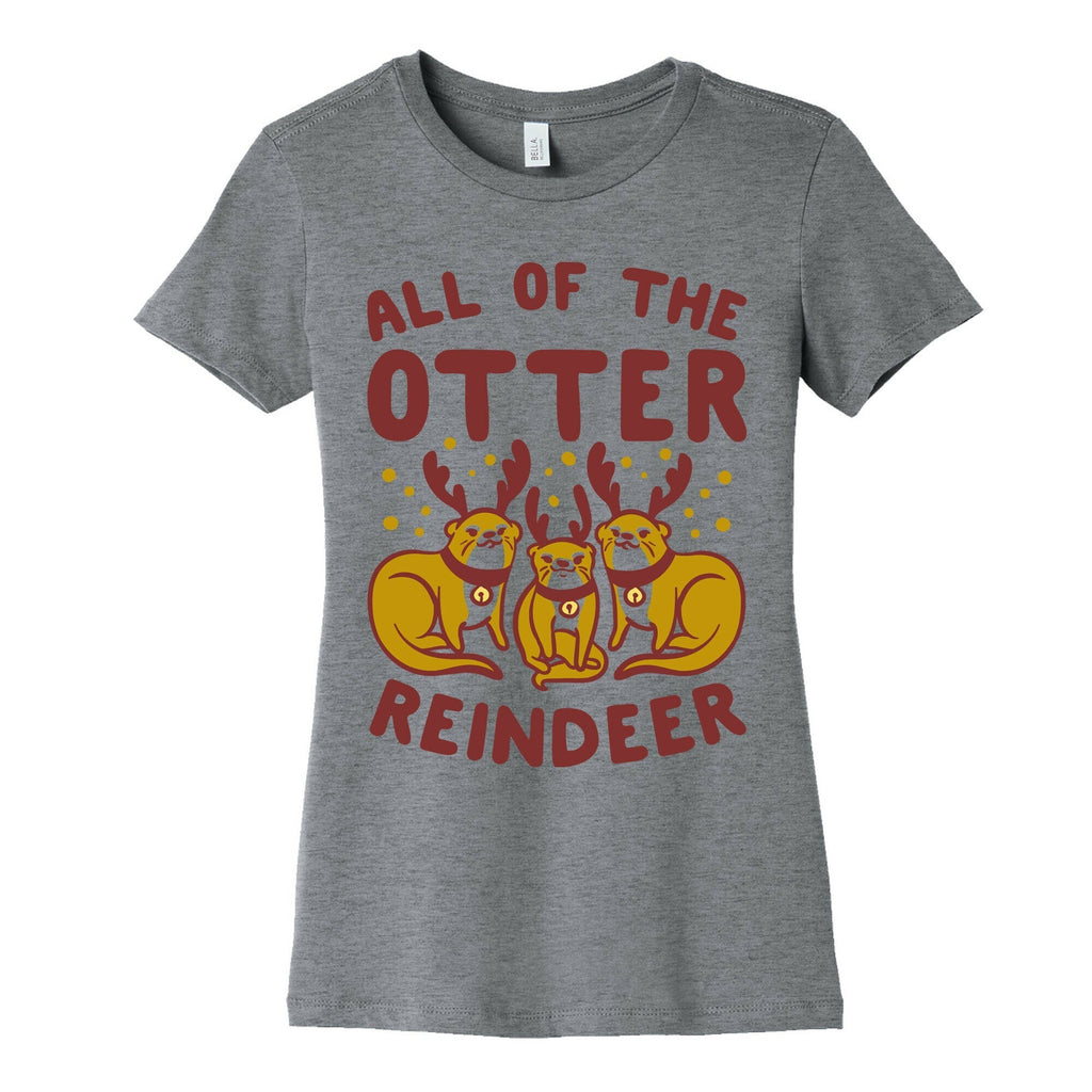 All of The Otter Reindeer Women's Cotton Tee Style001 Hoodie, Sweatshirt | CoreVibeTees.com (Image 2)