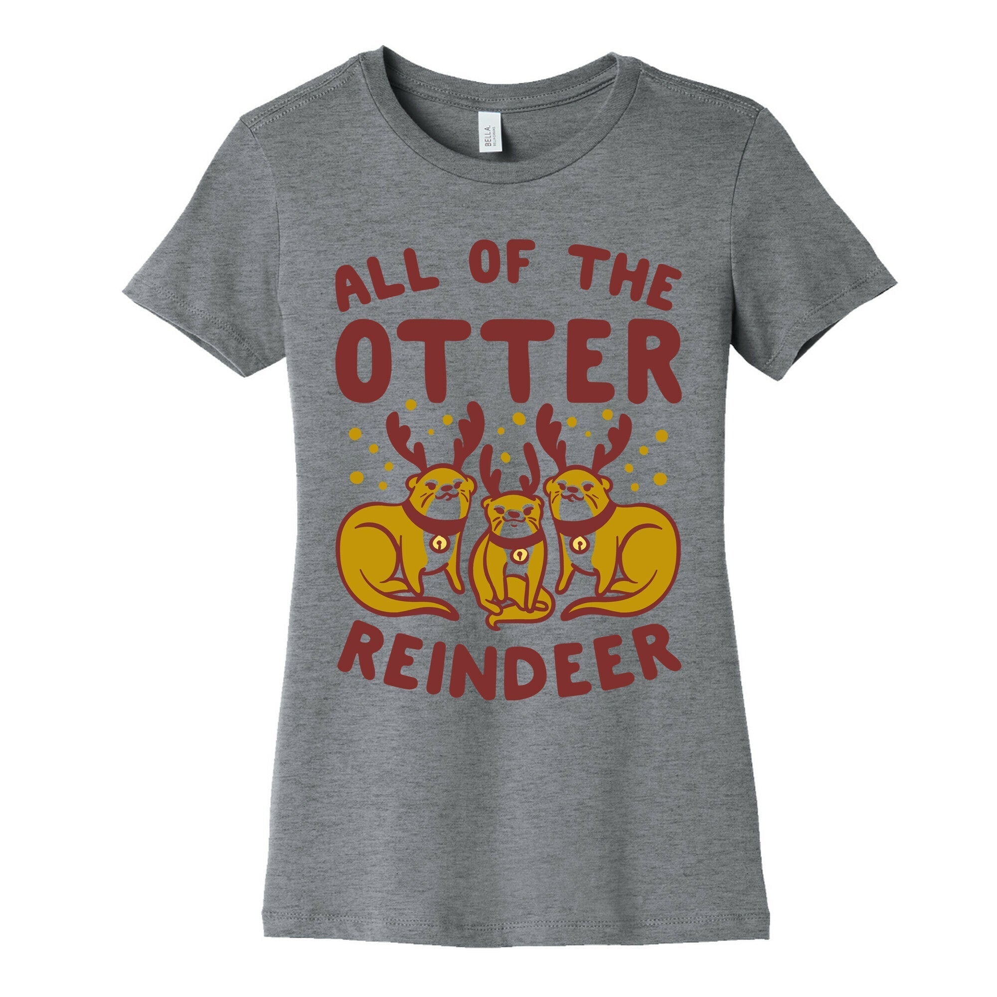 All of The Otter Reindeer Women's Cotton Tee Style001 Hoodie, Sweatshirt | CoreVibeTees.com (Image 2)