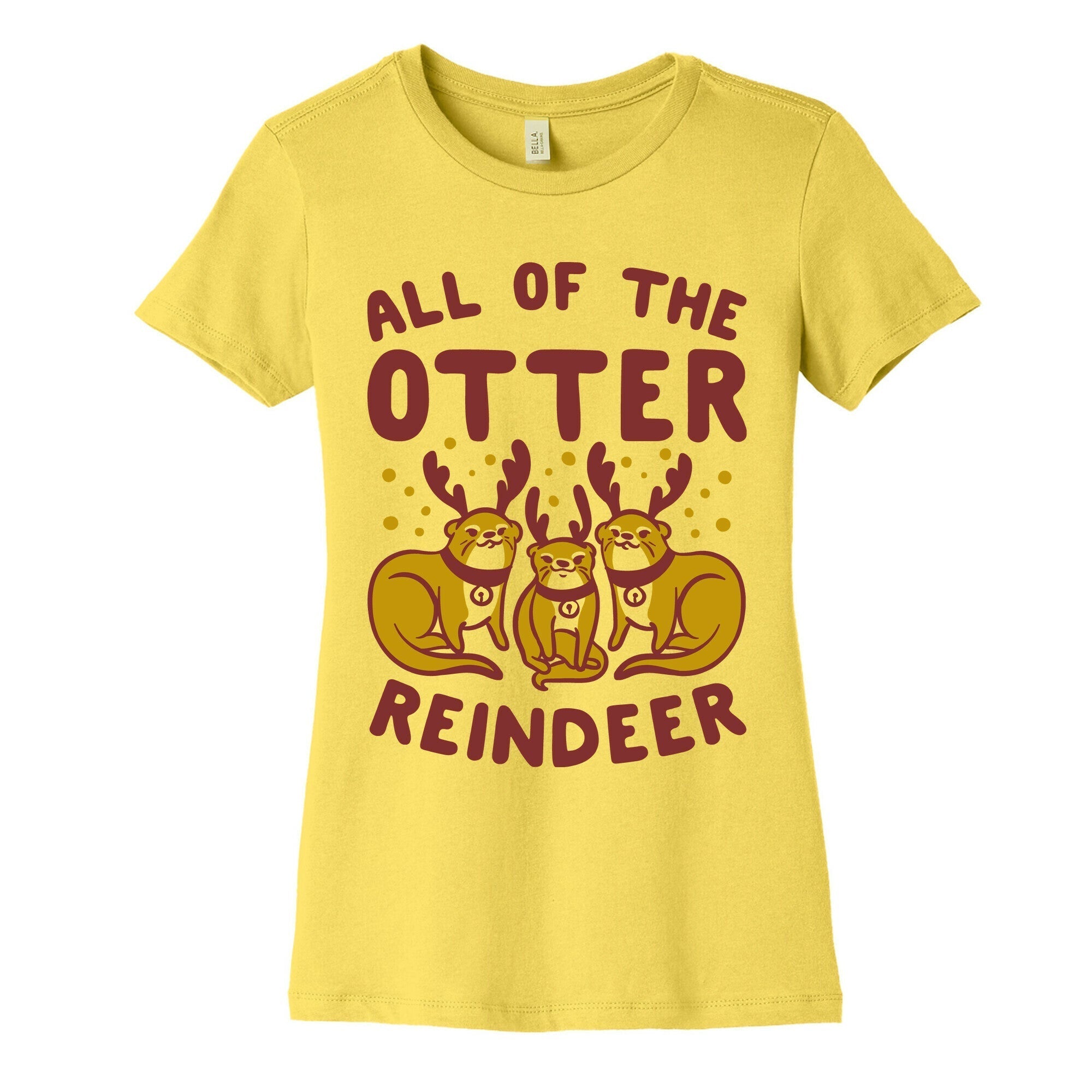 All of The Otter Reindeer Women's Cotton Tee Style001 Hoodie, Sweatshirt | CoreVibeTees.com (Image 3)