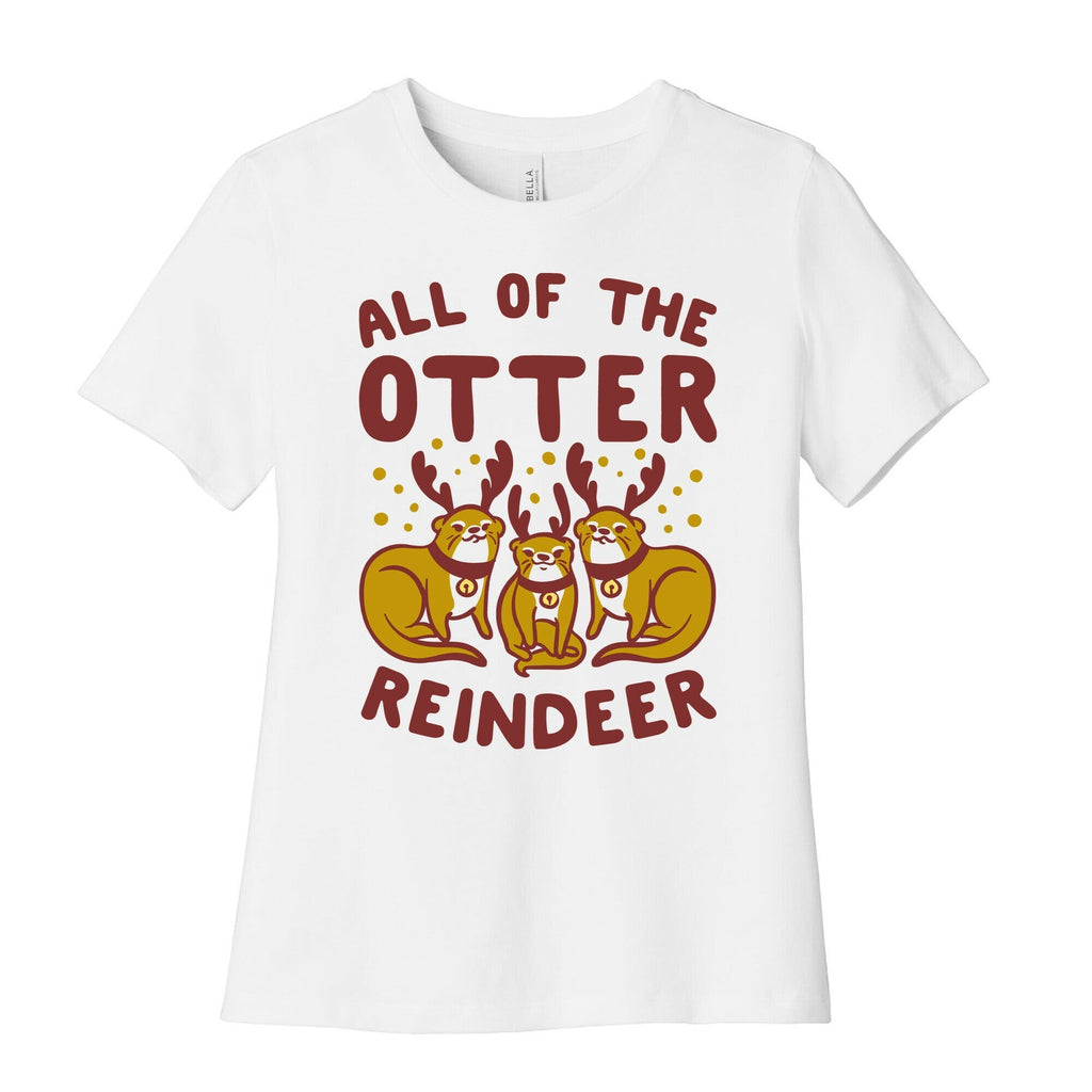 All of The Otter Reindeer Women's Cotton Tee Style001 Hoodie, Sweatshirt | CoreVibeTees.com (Image 1)