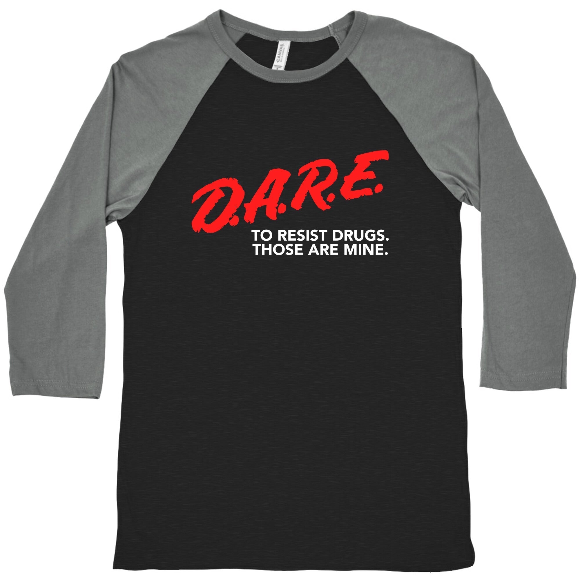 DARE Parody Baseball Tee Hoodie, Sweatshirt | CoreVibeTees.com (Image 1)