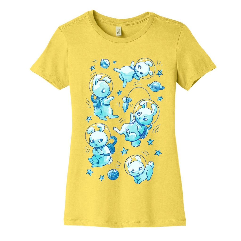 Bunnies In Space Women's Cotton Tee Hoodie, Sweatshirt | CoreVibeTees.com (Image 3)