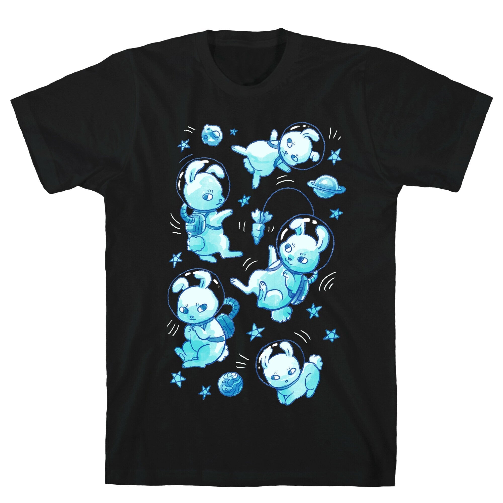 Bunnies In Space T-Shirt Hoodie, Sweatshirt | CoreVibeTees.com (Image 1)