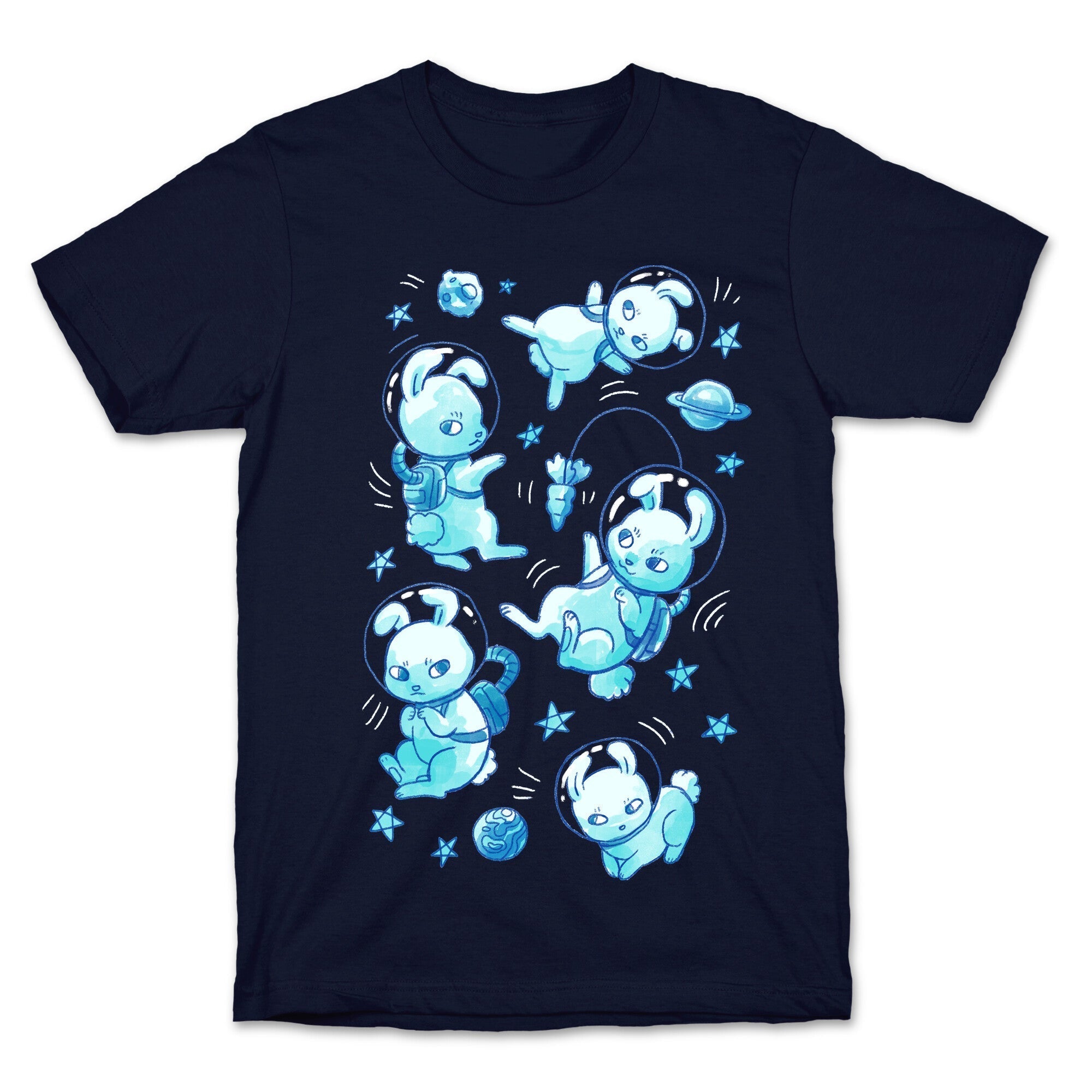 Bunnies In Space T-Shirt Hoodie, Sweatshirt | CoreVibeTees.com (Image 4)