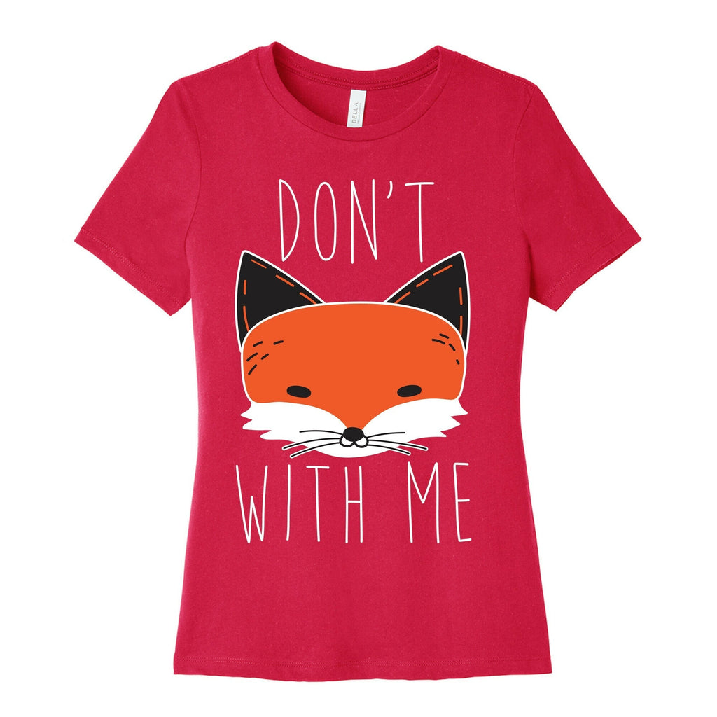 Don't Fox With Me Women's Cotton Tee Hoodie, Sweatshirt | CoreVibeTees.com (Image 2)