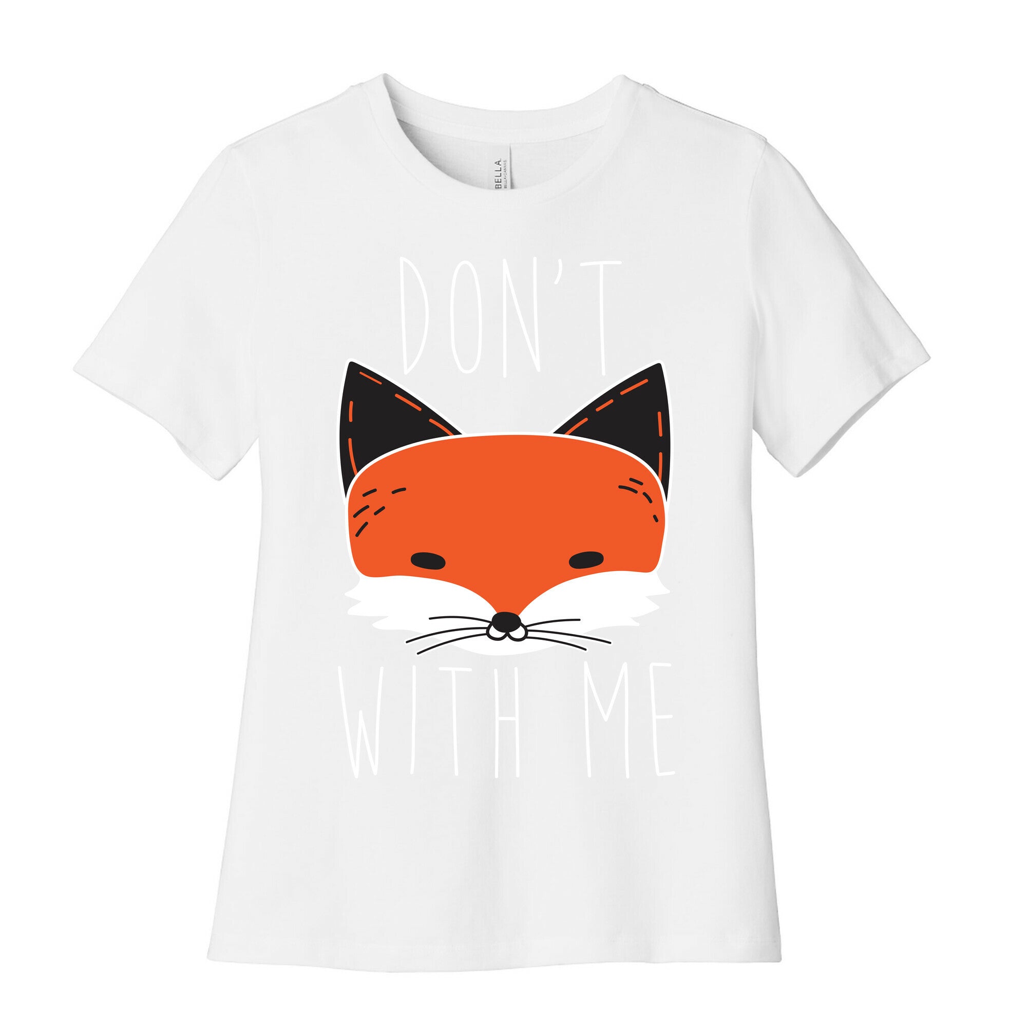 Don't Fox With Me Women's Cotton Tee Hoodie, Sweatshirt | CoreVibeTees.com (Image 4)