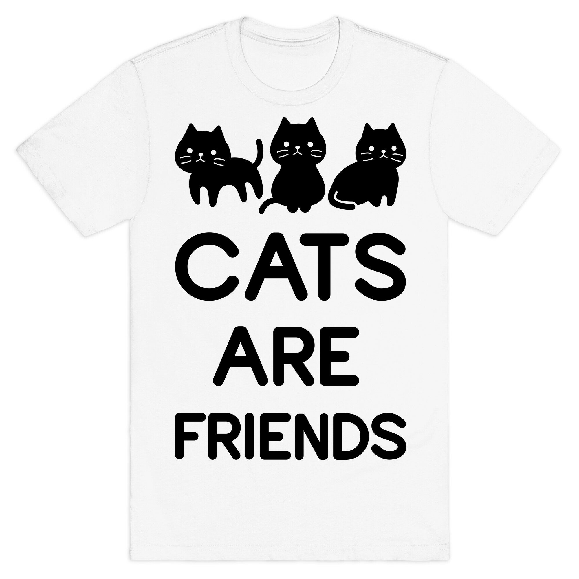 Cats are Friends T-Shirt Hoodie, Sweatshirt | CoreVibeTees.com (Image 2)