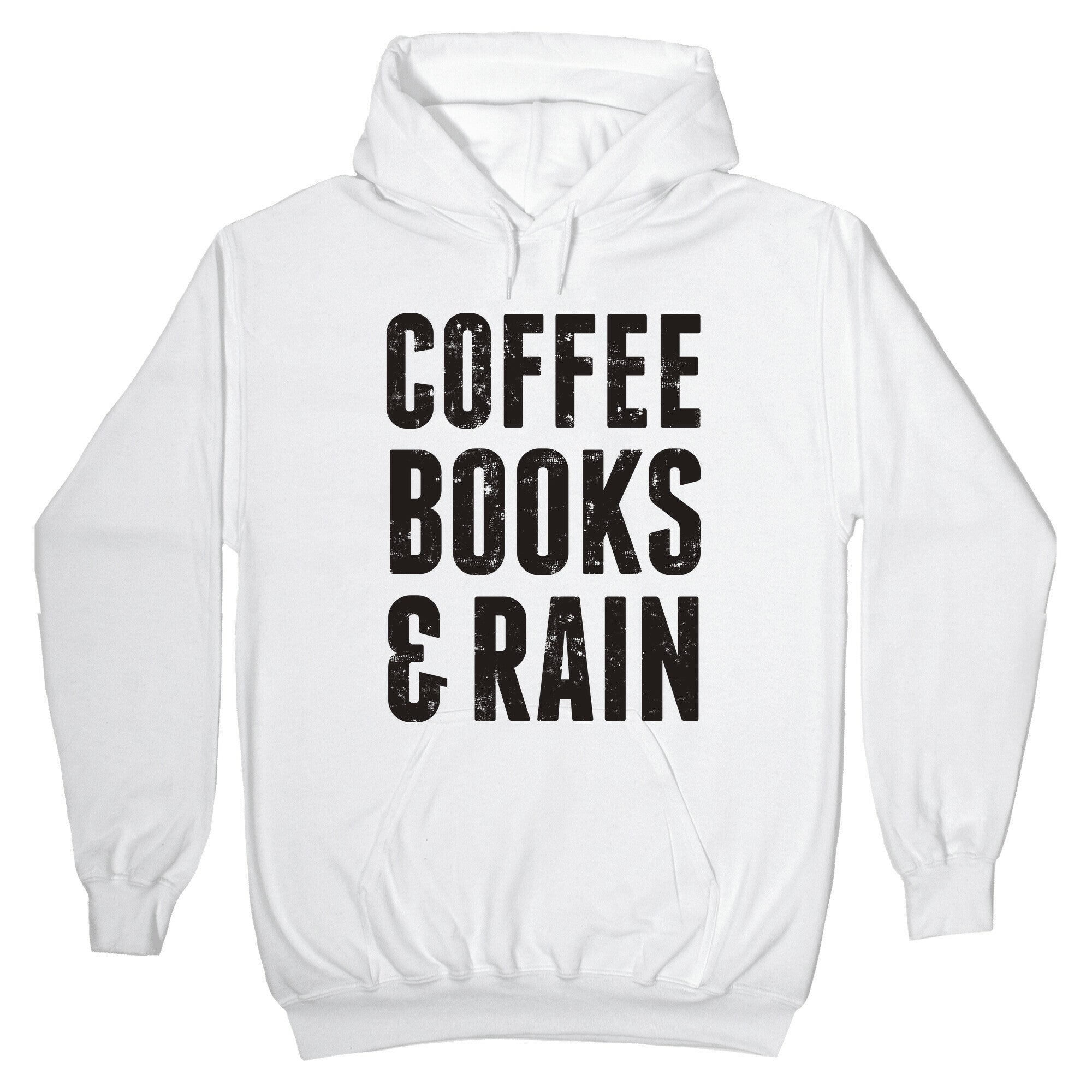 Coffee Books & Rain (Vintage) Hoodie T-Shirts, Sweatshirt | CoreVibeTees.com