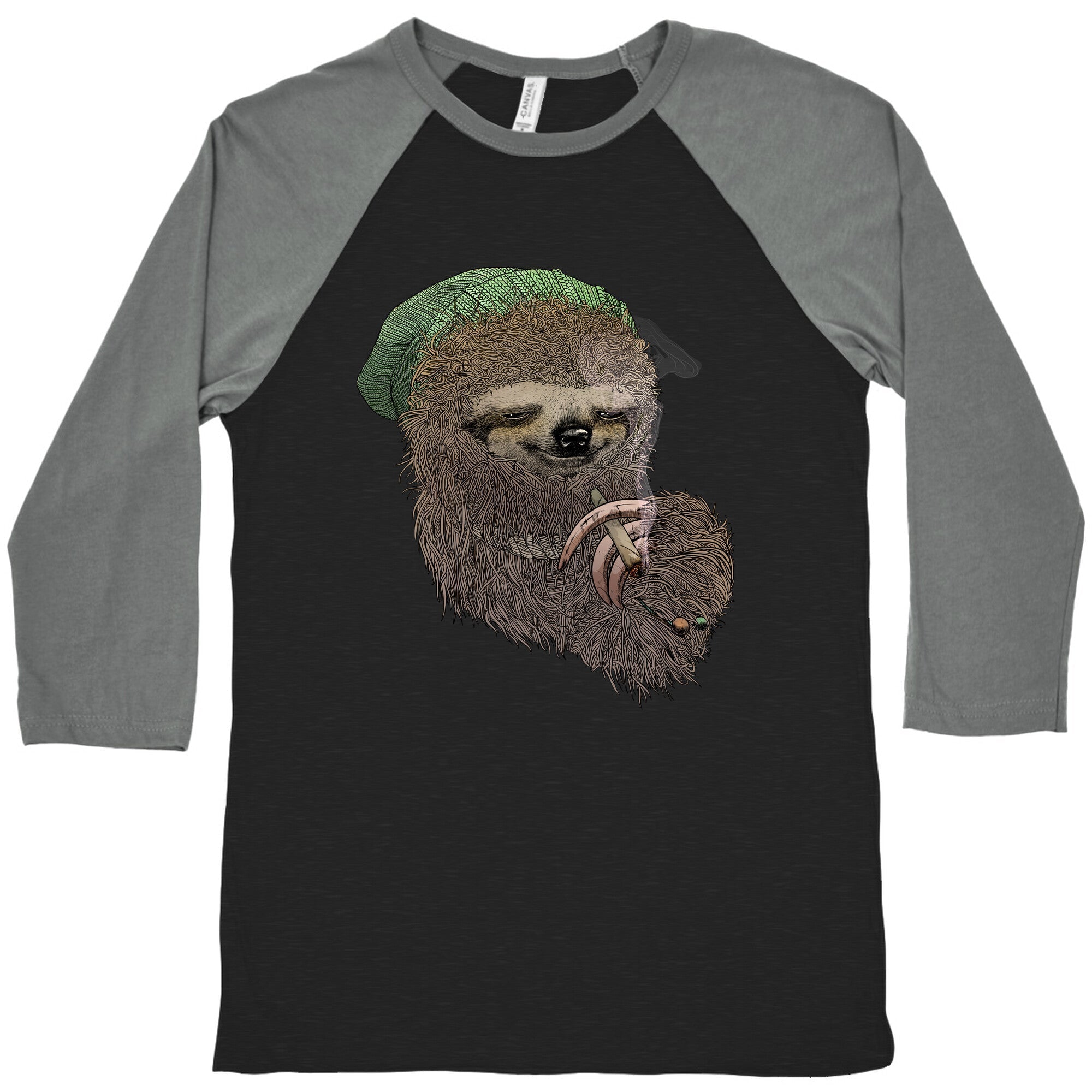 Dank Sloth Baseball Tee Hoodie, Sweatshirt | CoreVibeTees.com (Image 1)