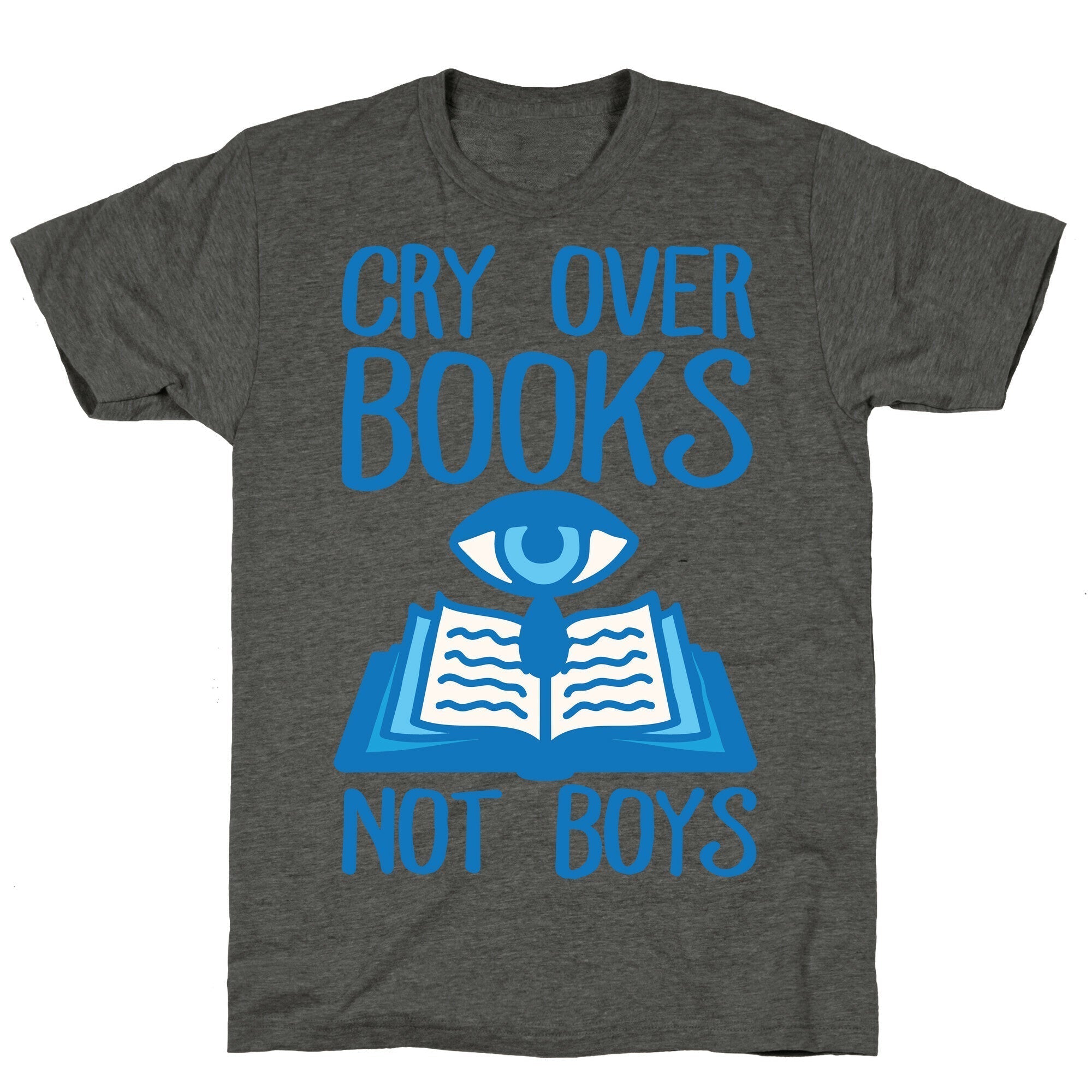 Cry Over Books Not Boys Unisex Triblend Tee Hoodie, Sweatshirt | CoreVibeTees.com (Image 3)
