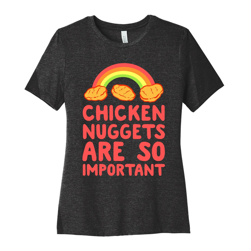 Chicken Nuggets Are So Important Women's Cotton Tee Hoodie, Sweatshirt | CoreVibeTees.com (Image 1)