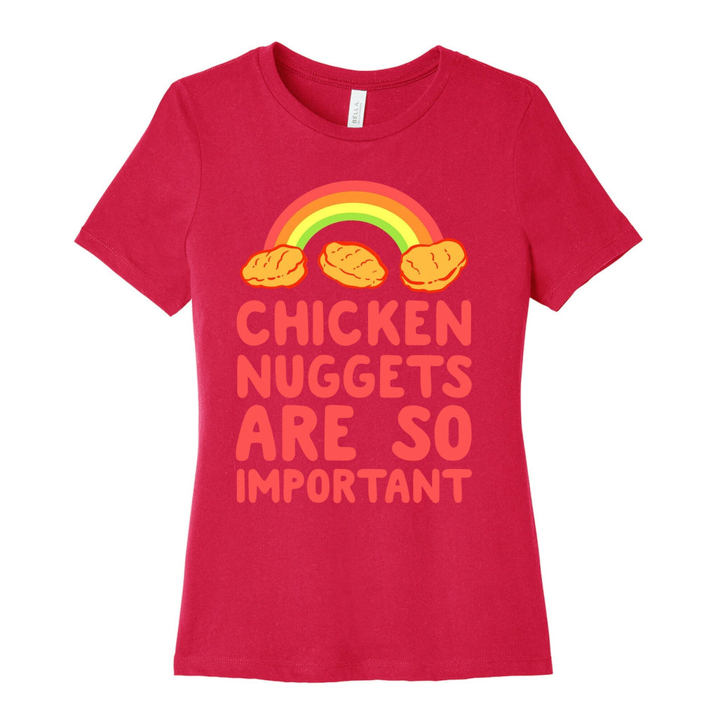 Chicken Nuggets Are So Important Women's Cotton Tee Hoodie, Sweatshirt | CoreVibeTees.com (Image 2)