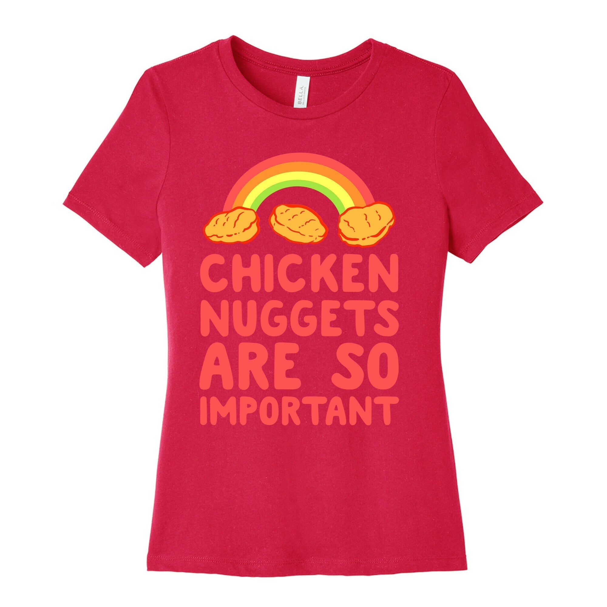 Chicken Nuggets Are So Important Women's Cotton Tee Hoodie, Sweatshirt | CoreVibeTees.com (Image 2)