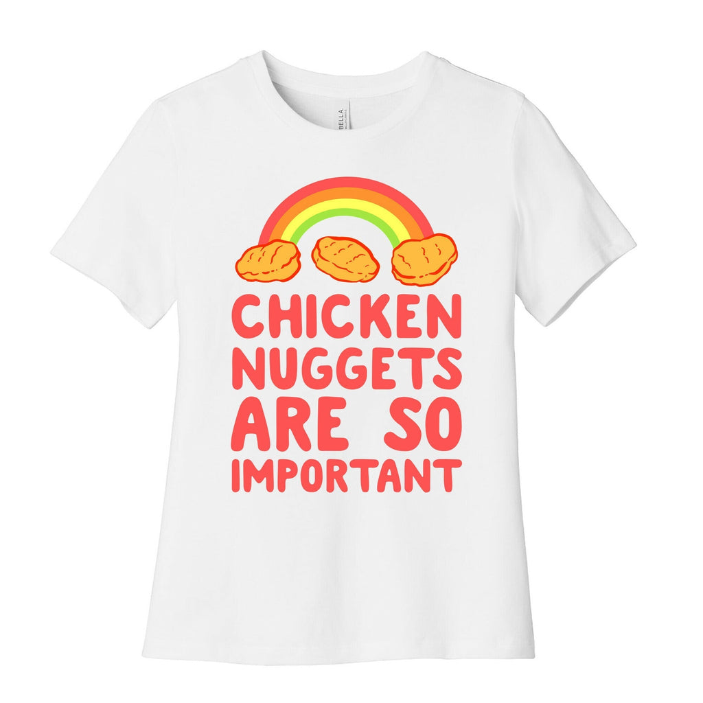 Chicken Nuggets Are So Important Women's Cotton Tee Hoodie, Sweatshirt | CoreVibeTees.com (Image 4)