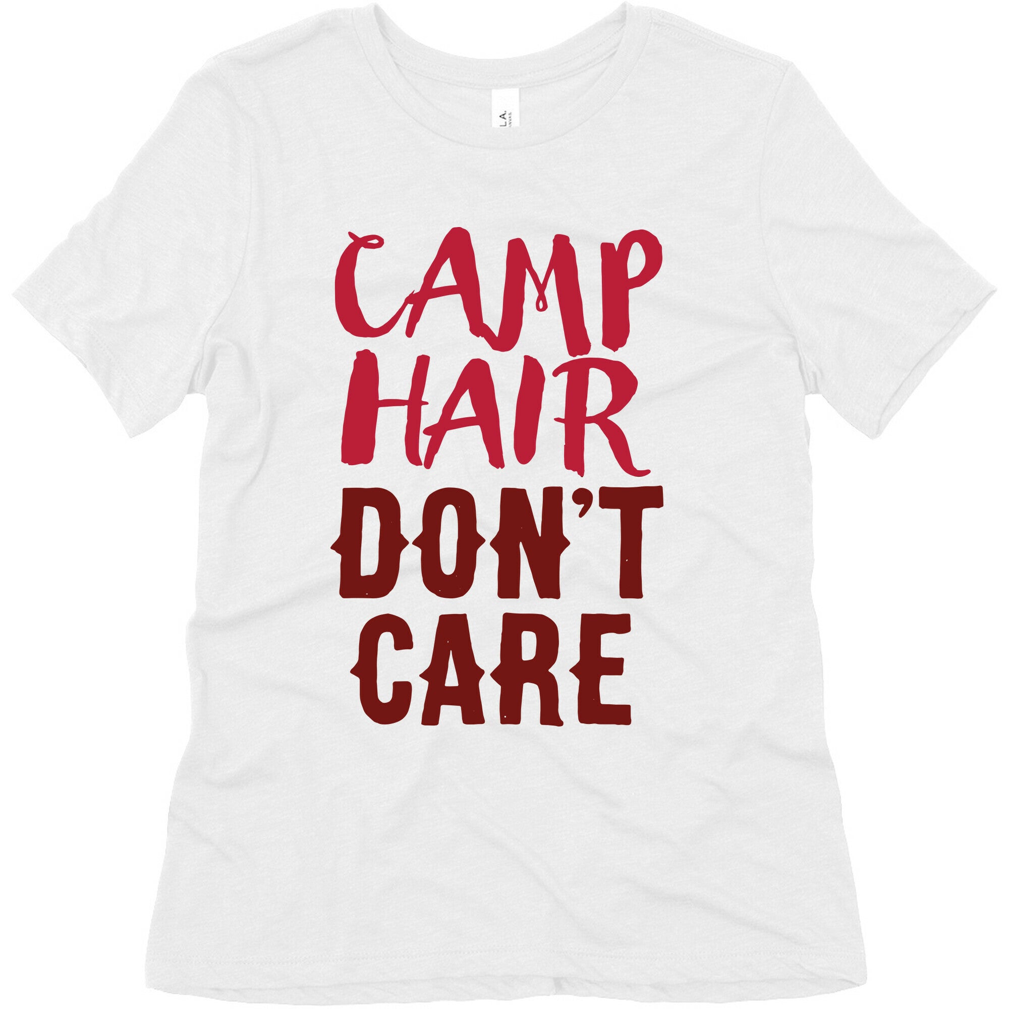 Camp Hair Don't Care Women's Triblend Tee Hoodie, Sweatshirt | CoreVibeTees.com (Image 2)