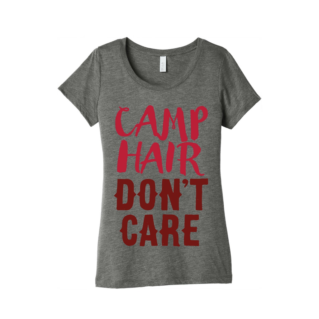Camp Hair Don't Care Women's Triblend Tee Hoodie, Sweatshirt | CoreVibeTees.com (Image 1)