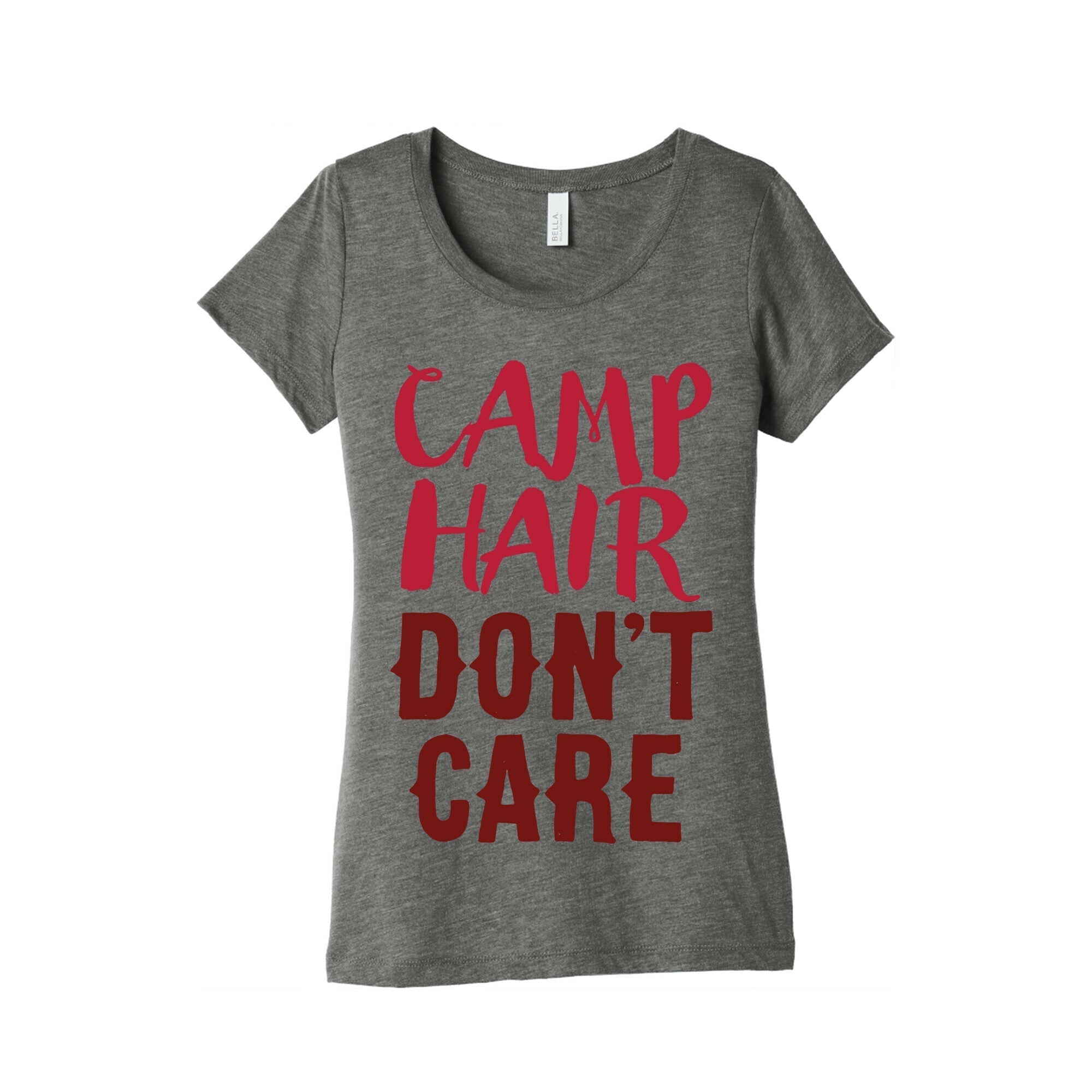 Camp Hair Don't Care Women's Triblend Tee Hoodie, Sweatshirt | CoreVibeTees.com (Image 1)