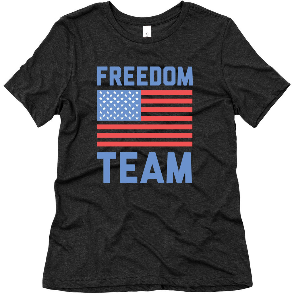 Freedom Team Women's Triblend Tee Hoodie, Sweatshirt | CoreVibeTees.com (Image 1)