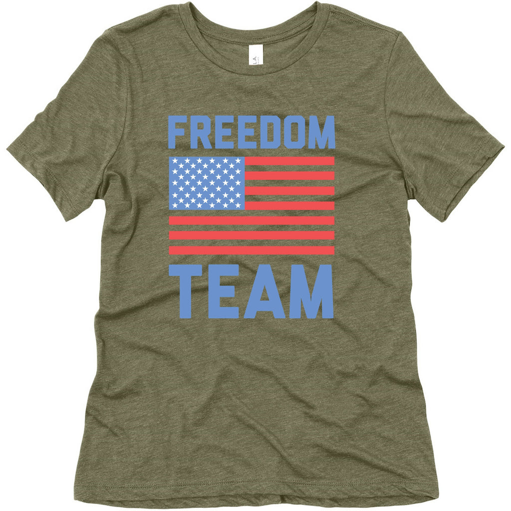 Freedom Team Women's Triblend Tee Hoodie, Sweatshirt | CoreVibeTees.com (Image 5)