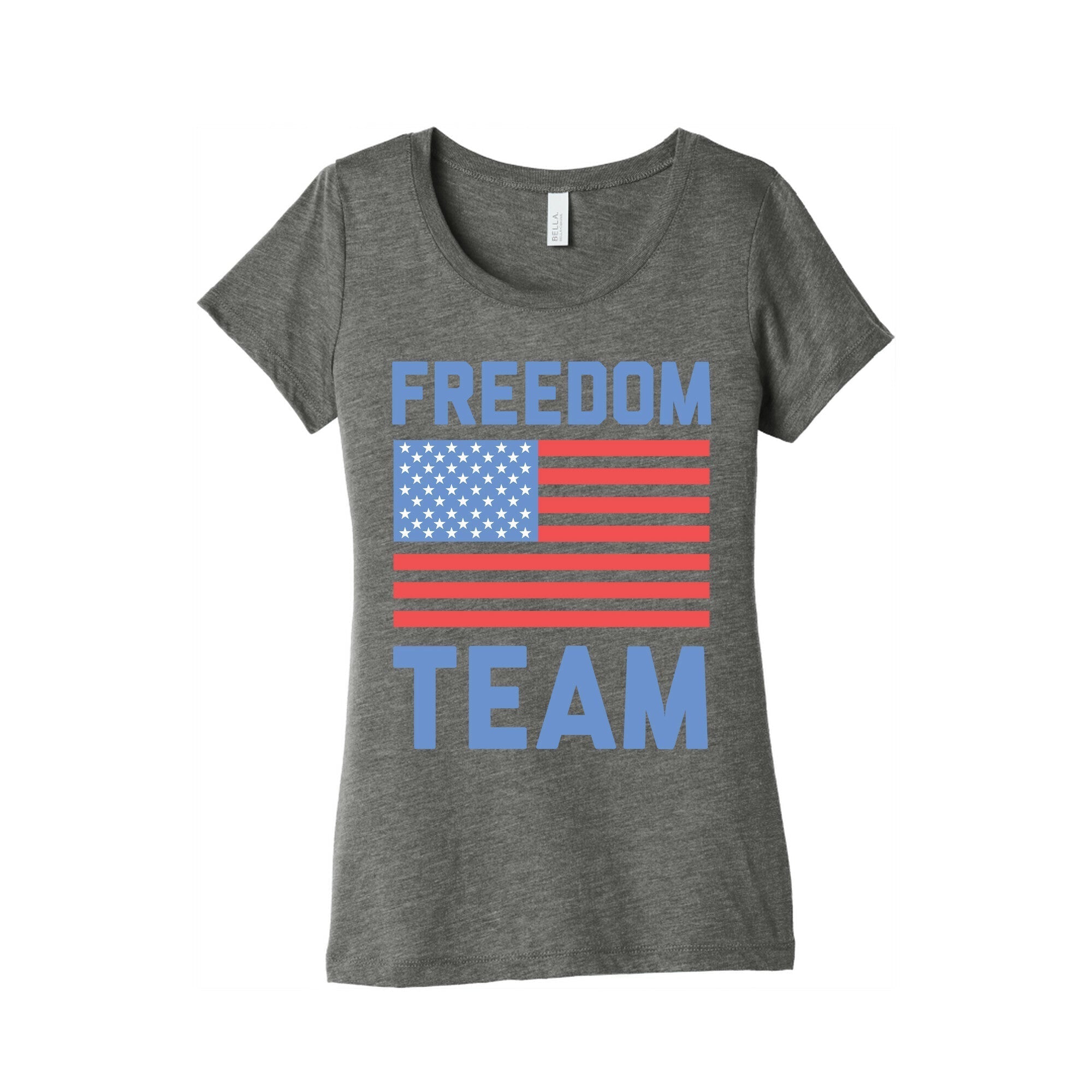 Freedom Team Women's Triblend Tee Hoodie, Sweatshirt | CoreVibeTees.com (Image 3)