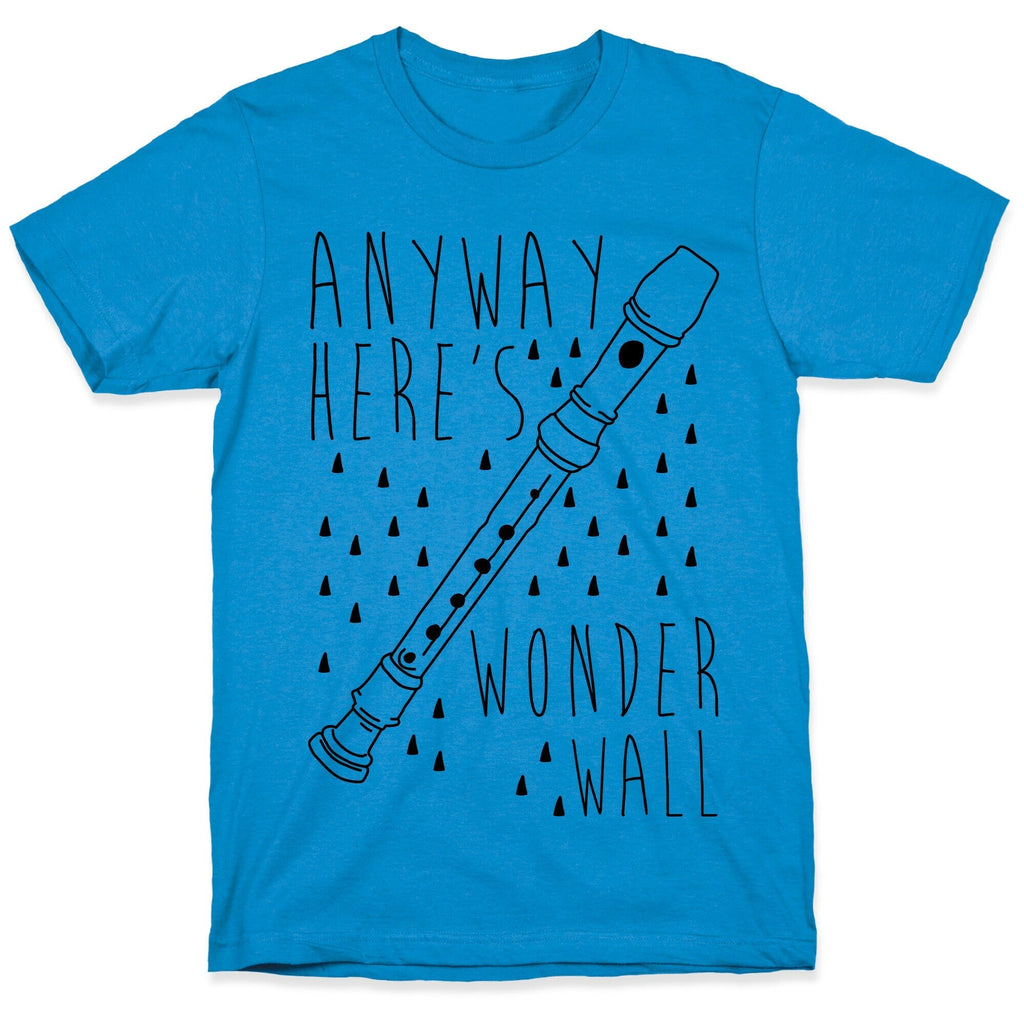 Anyway Here's Wonderwall  T-Shirt Hoodie, Sweatshirt | CoreVibeTees.com (Image 1)