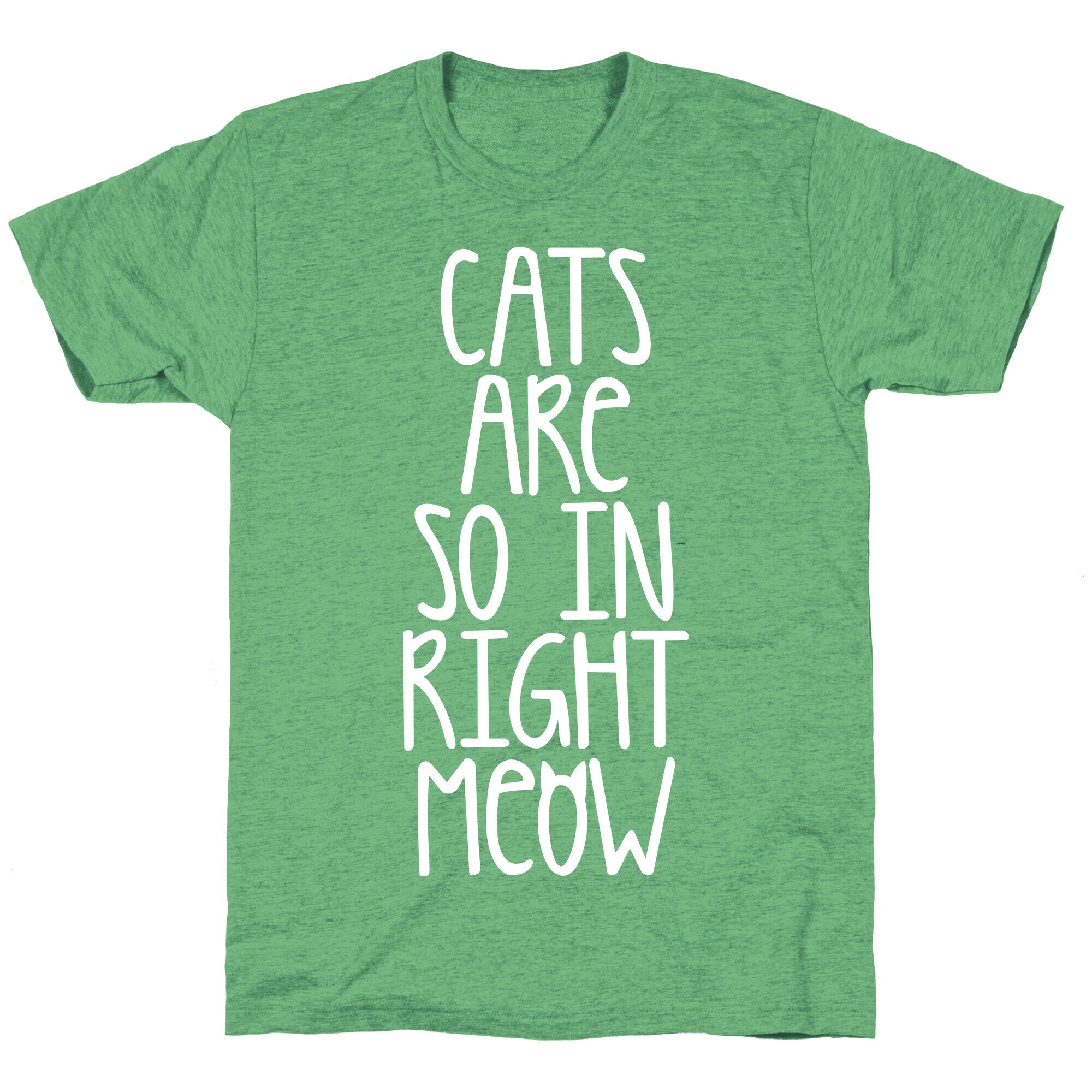 Cats Are So In Right Meow Unisex Triblend Tee Hoodie, Sweatshirt | CoreVibeTees.com (Image 2)