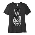 Cats Are So In Right Meow Women's Cotton Tee Hoodie, Sweatshirt | CoreVibeTees.com (Image 1)