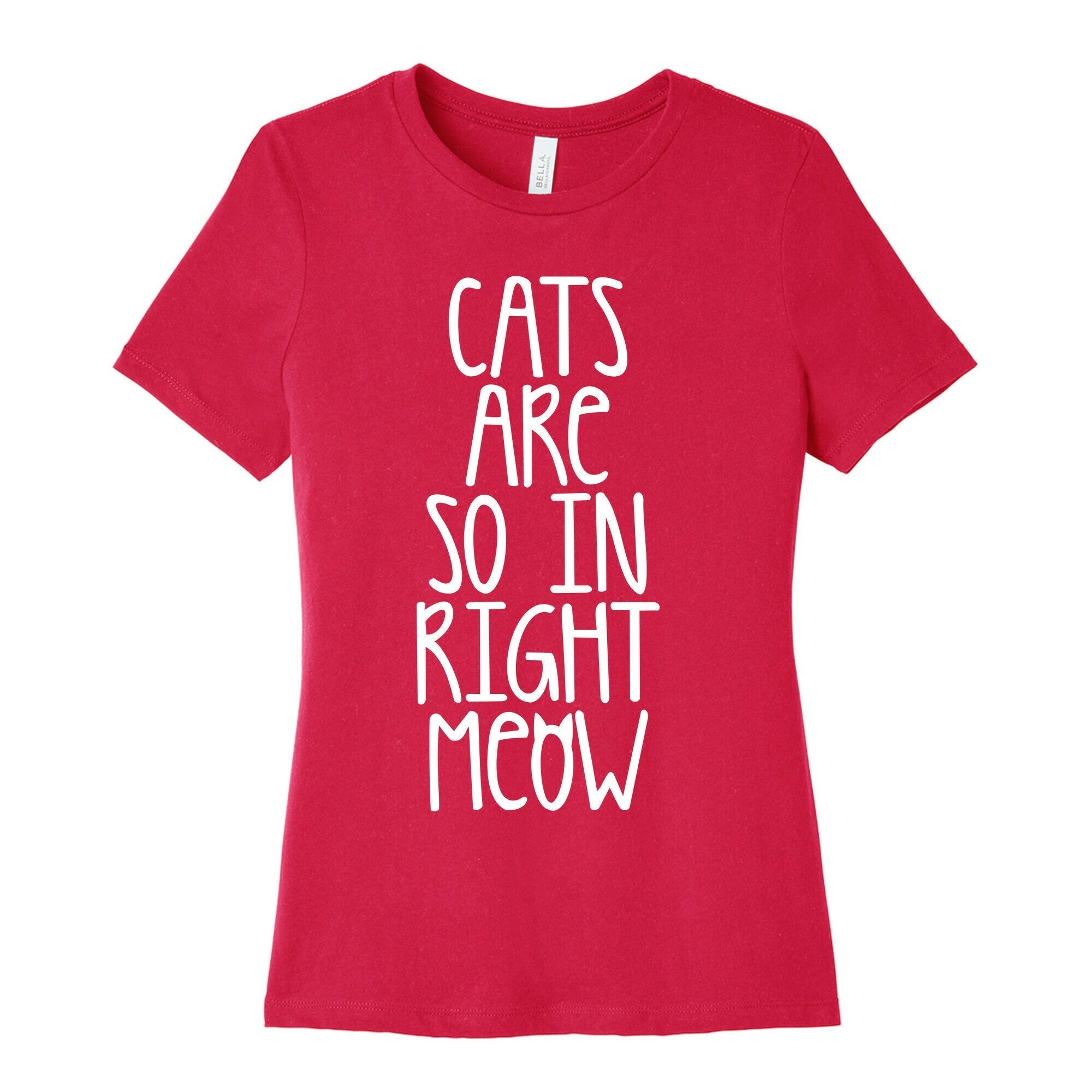 Cats Are So In Right Meow Women's Cotton Tee Hoodie, Sweatshirt | CoreVibeTees.com (Image 2)
