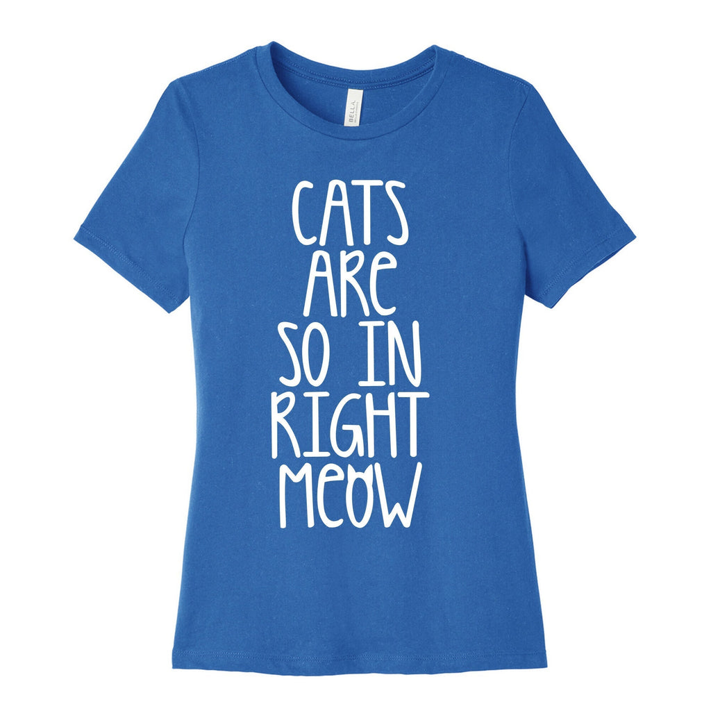 Cats Are So In Right Meow Women's Cotton Tee Hoodie, Sweatshirt | CoreVibeTees.com (Image 3)